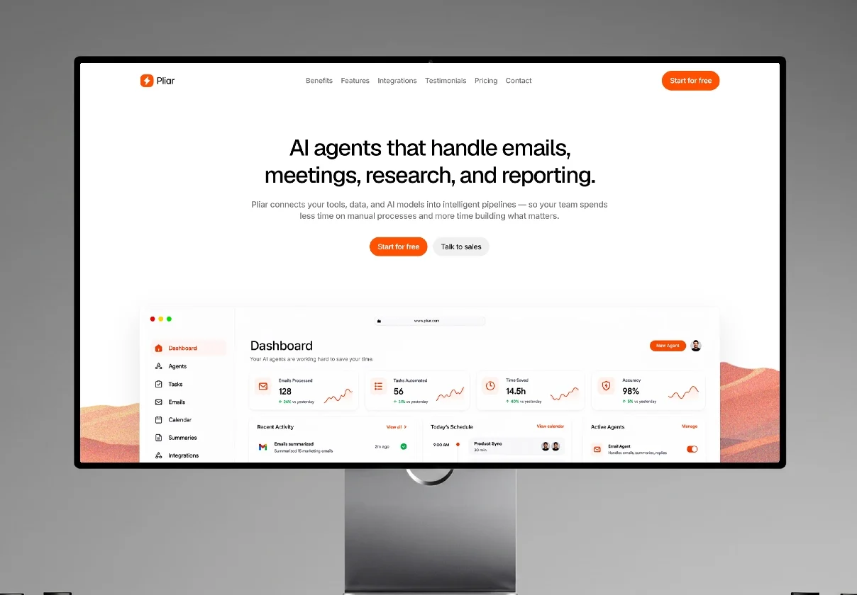 Pliar - AI SaaS & Startup Framer Template