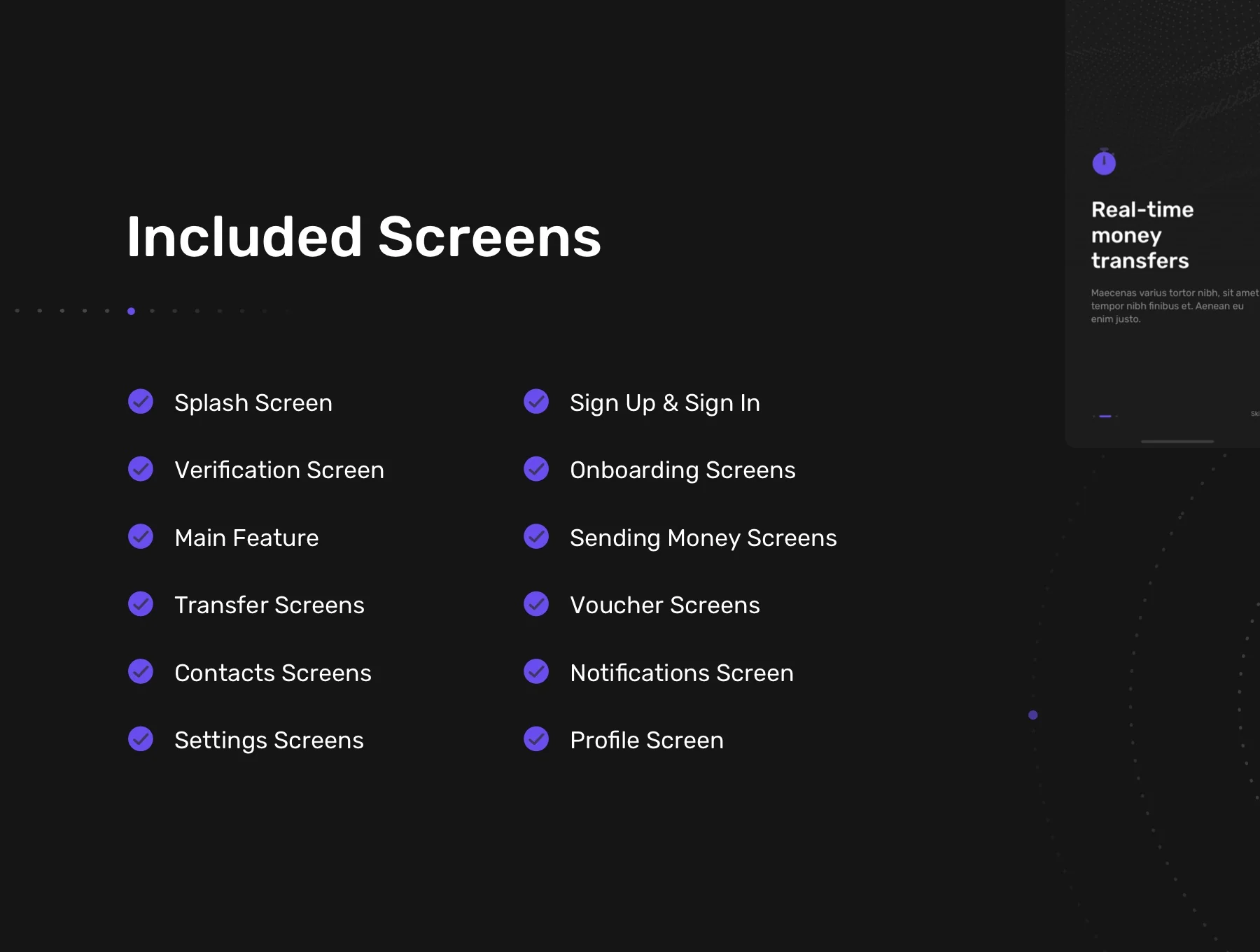 Plånbok Wallet App UI Kit 7