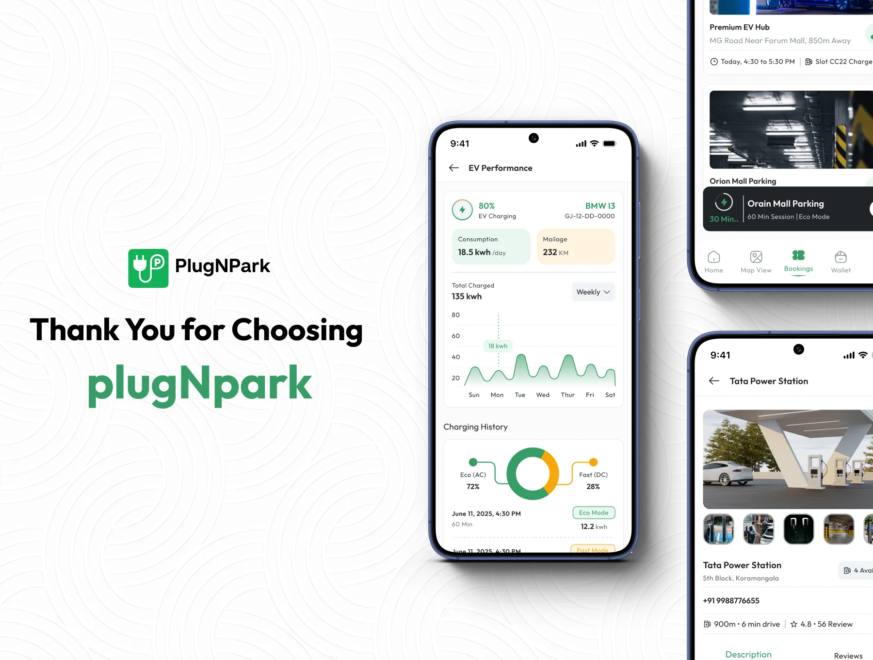 PlugNpark - EV Charging & Parking App UI Kit 8