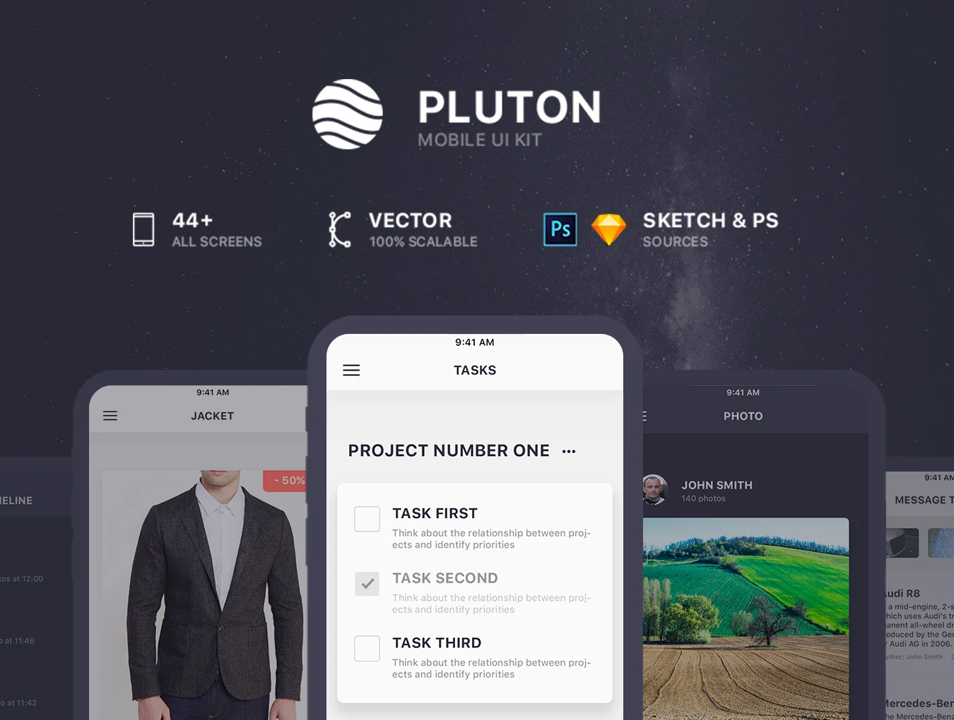 Pluton. Mobile UI Kit