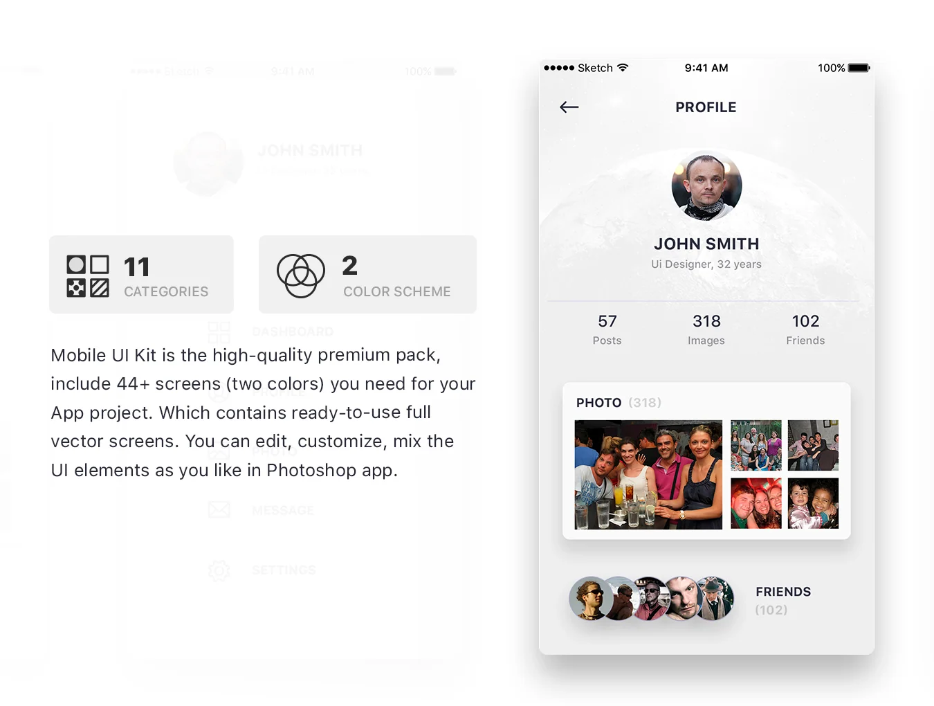 Pluton. Mobile UI Kit 2