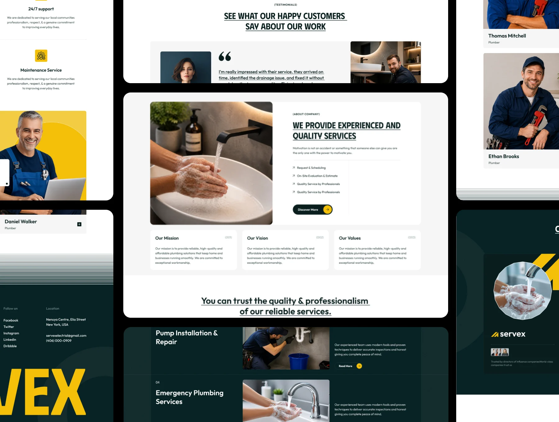 Pluvex – Plumber & Repair Service Figma Template 4