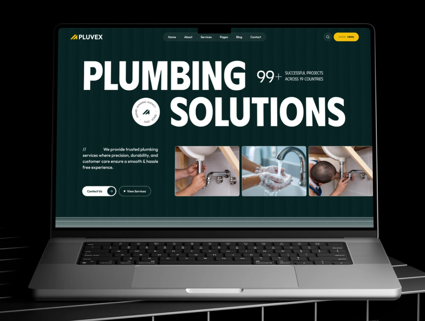 Pluvex – Plumber & Repair Service Figma Template 5