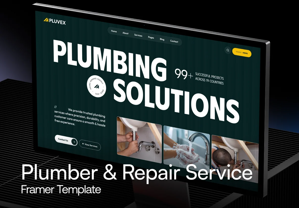 Pluvex – Plumbing Company Framer Template