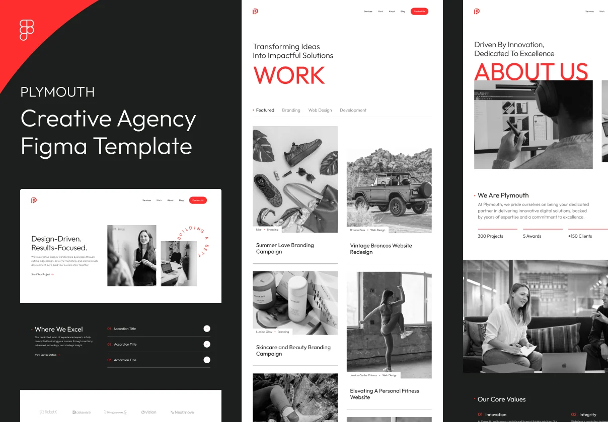 Plymouth - Agency Figma Template