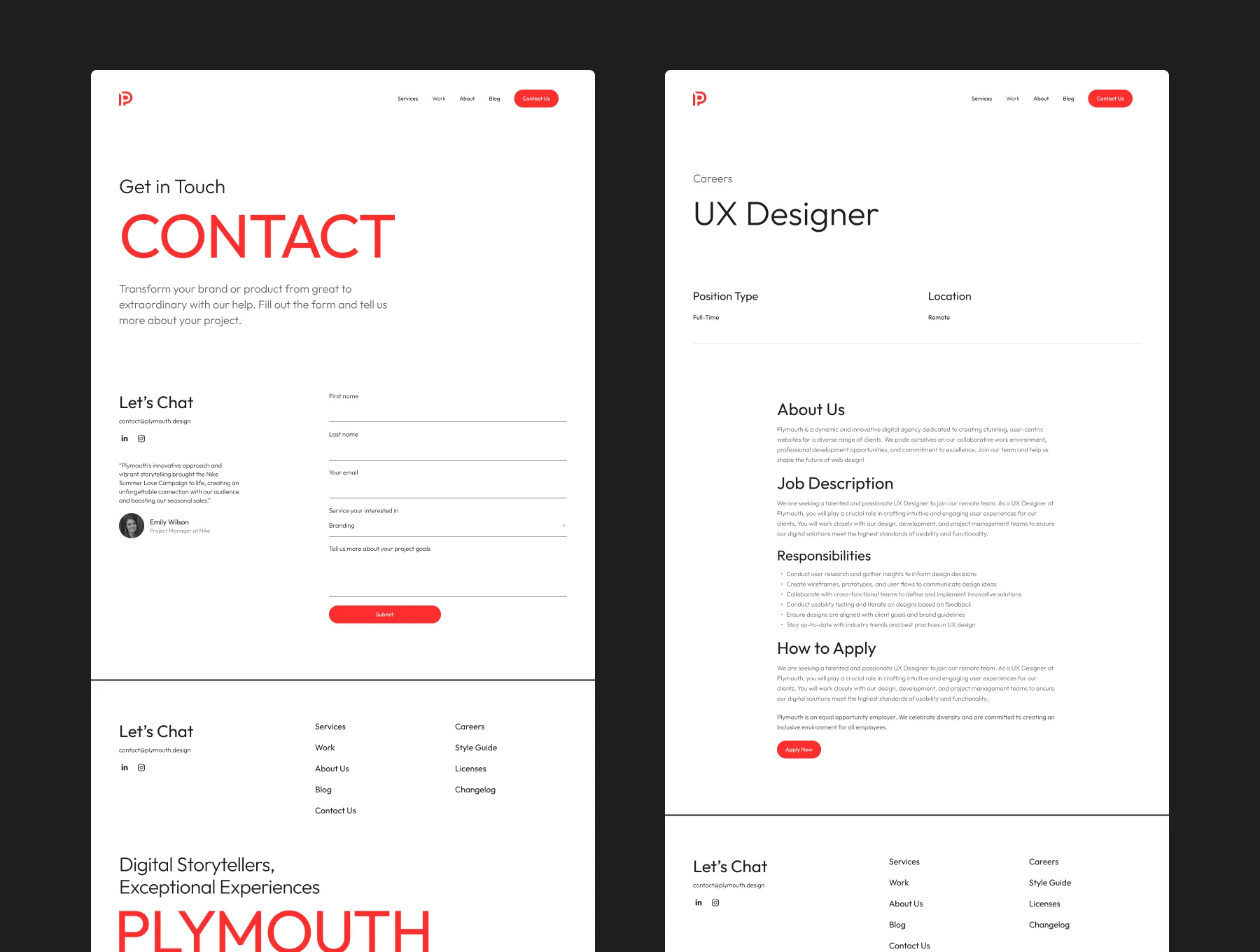 Plymouth - Agency Figma Template 7
