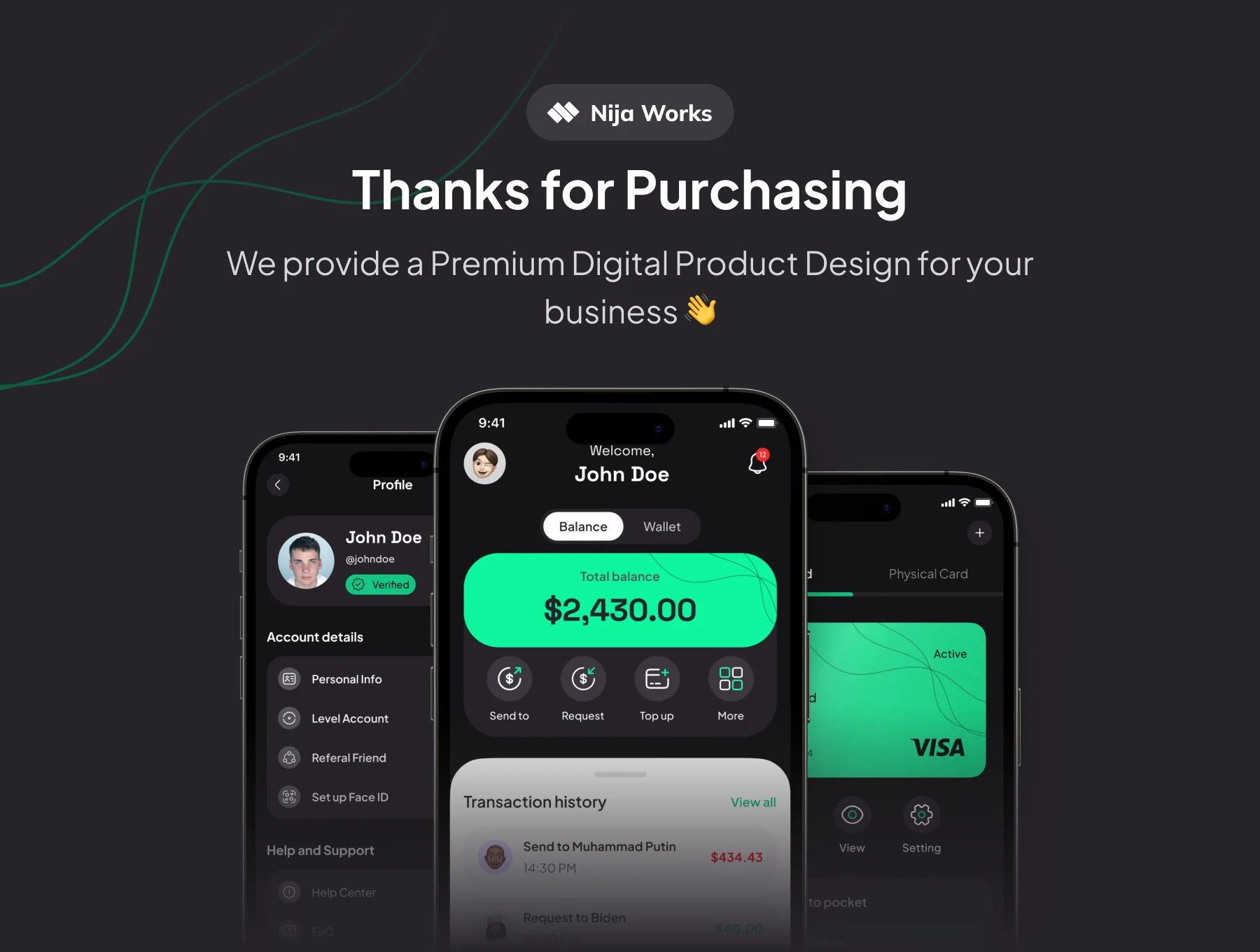 PocketPal - E Wallet App UI Kit 4