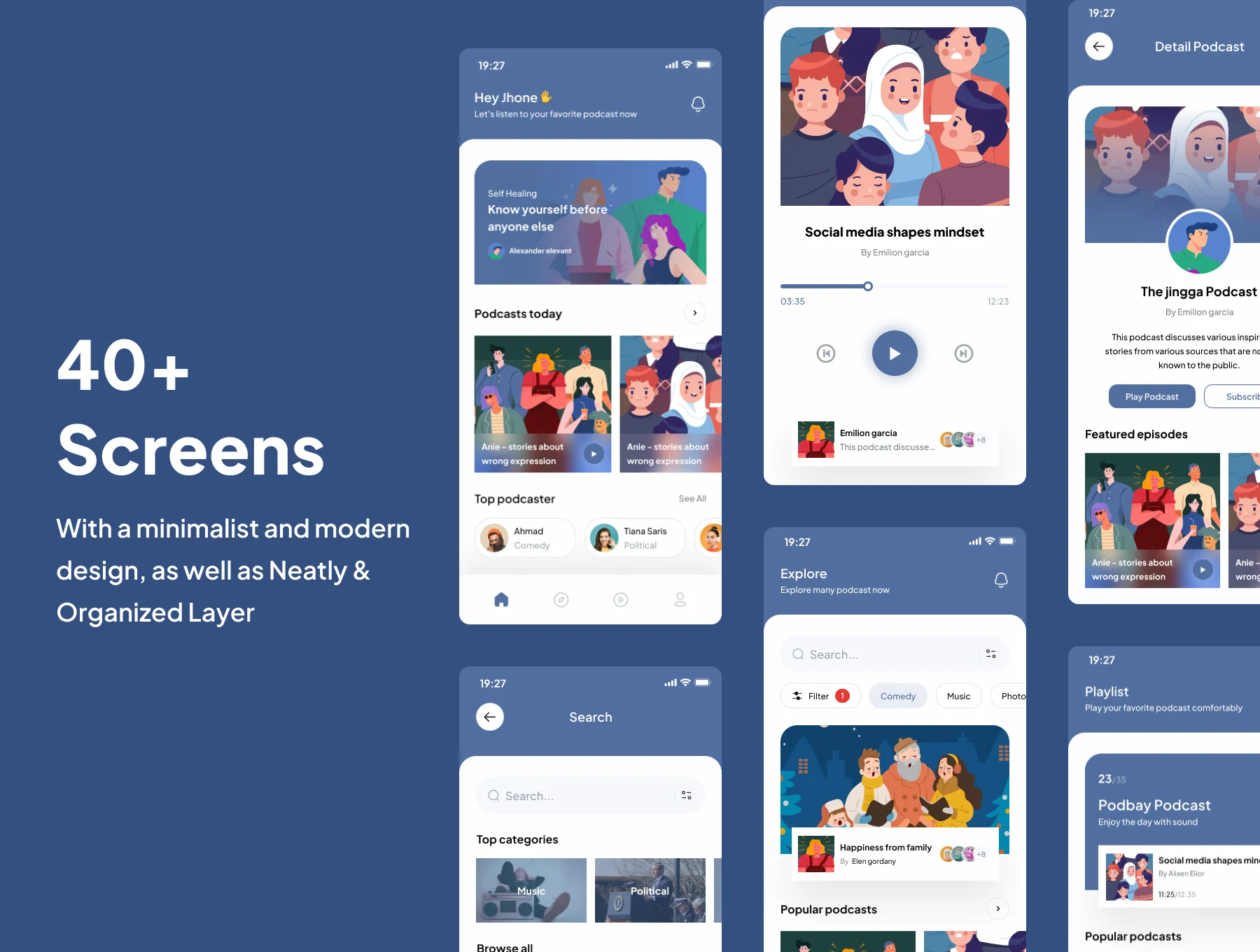Podbay - Podcast App UI Kits 2