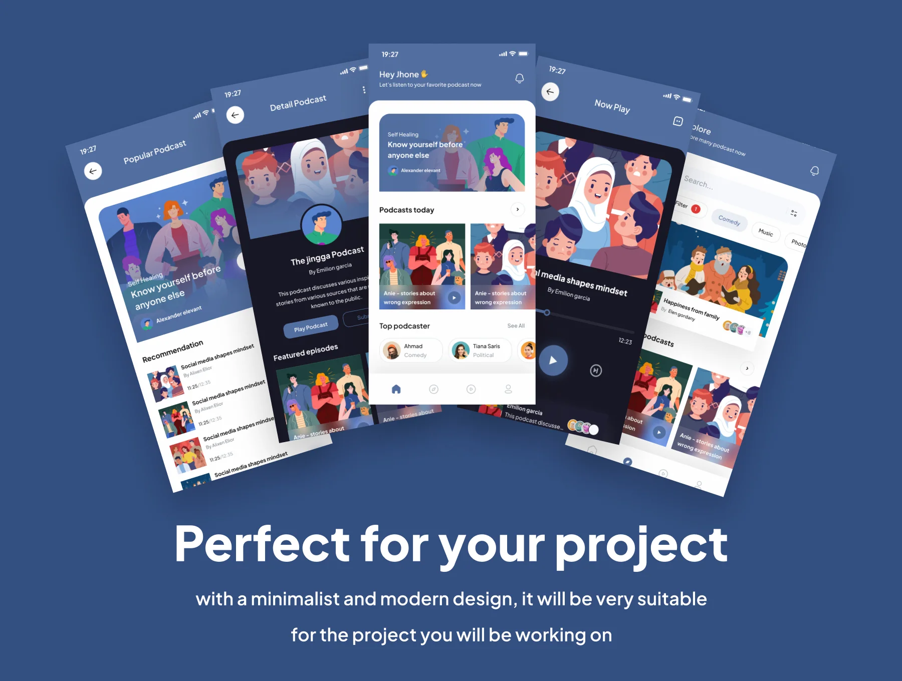 Podbay - Podcast App UI Kits 4