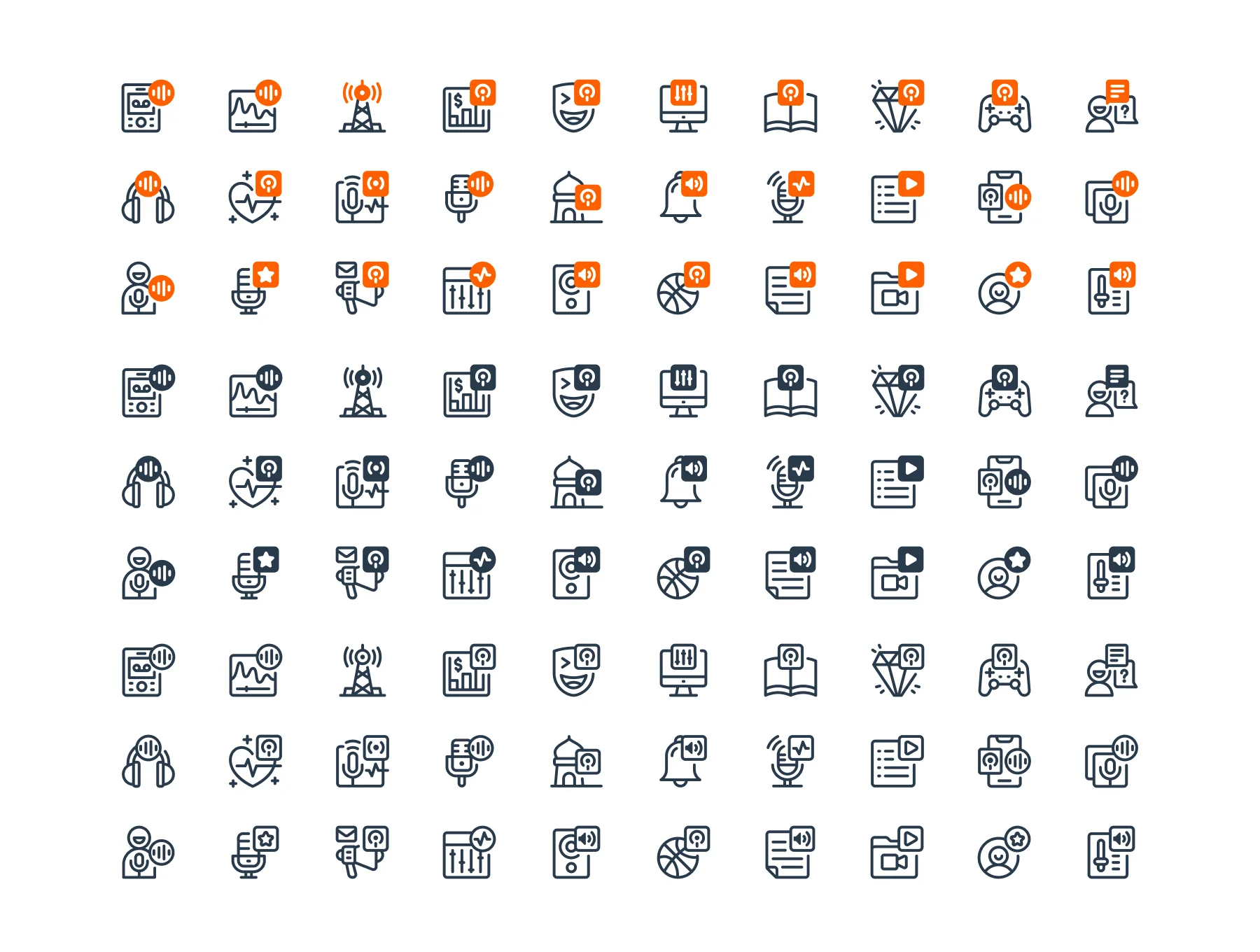 Podcast Icon Set 5
