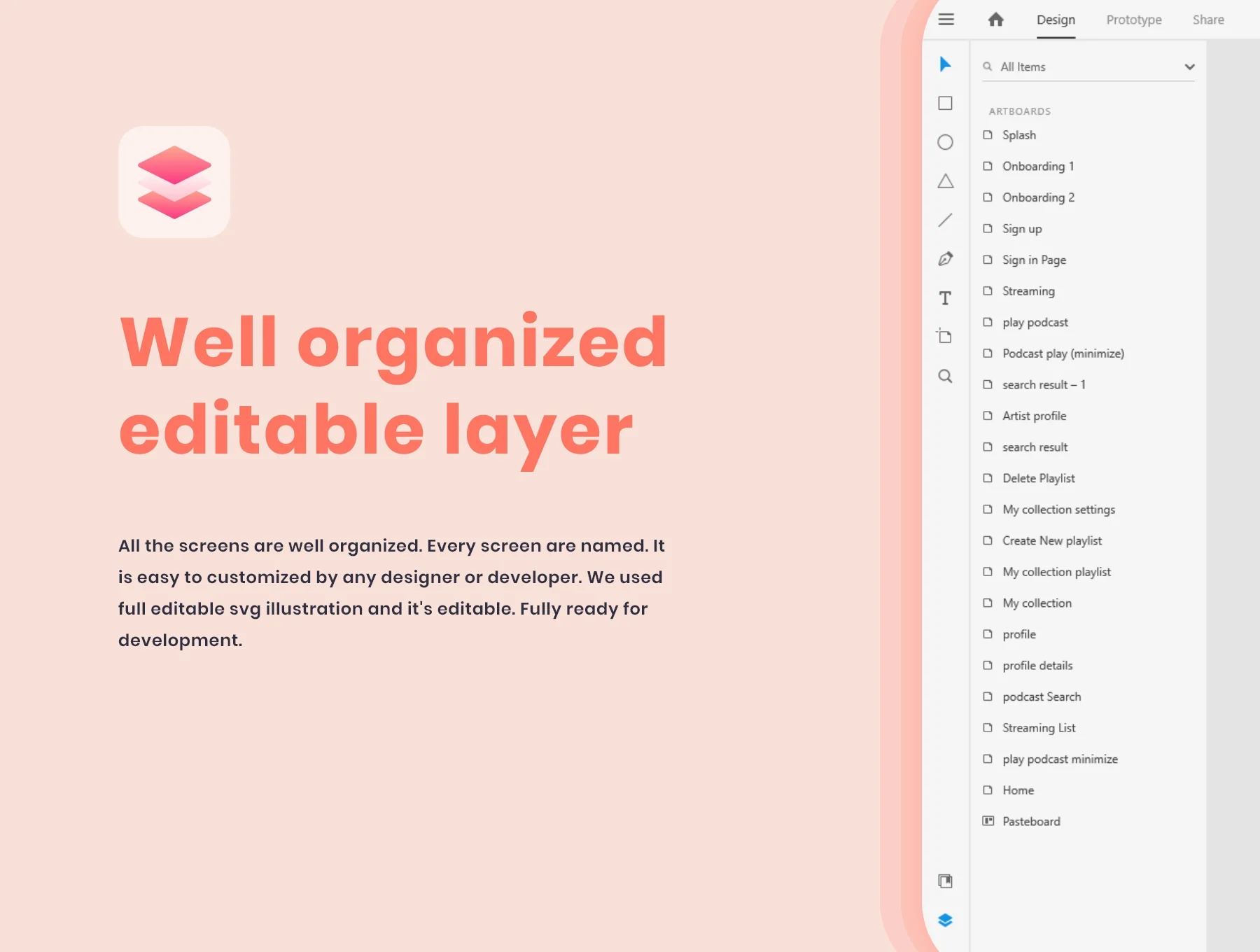 Podcast App UI kit 3