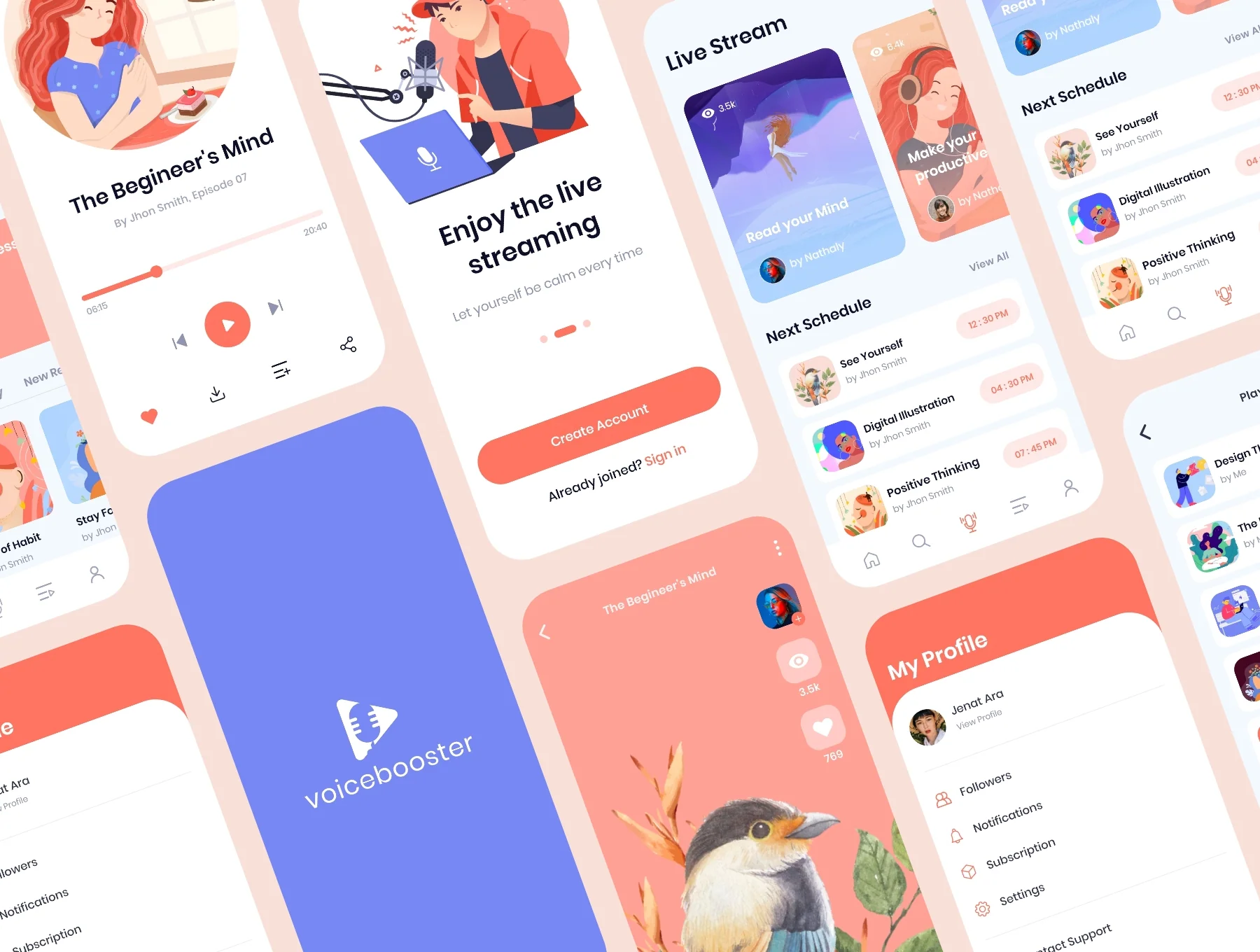 Podcast App UI kit 5
