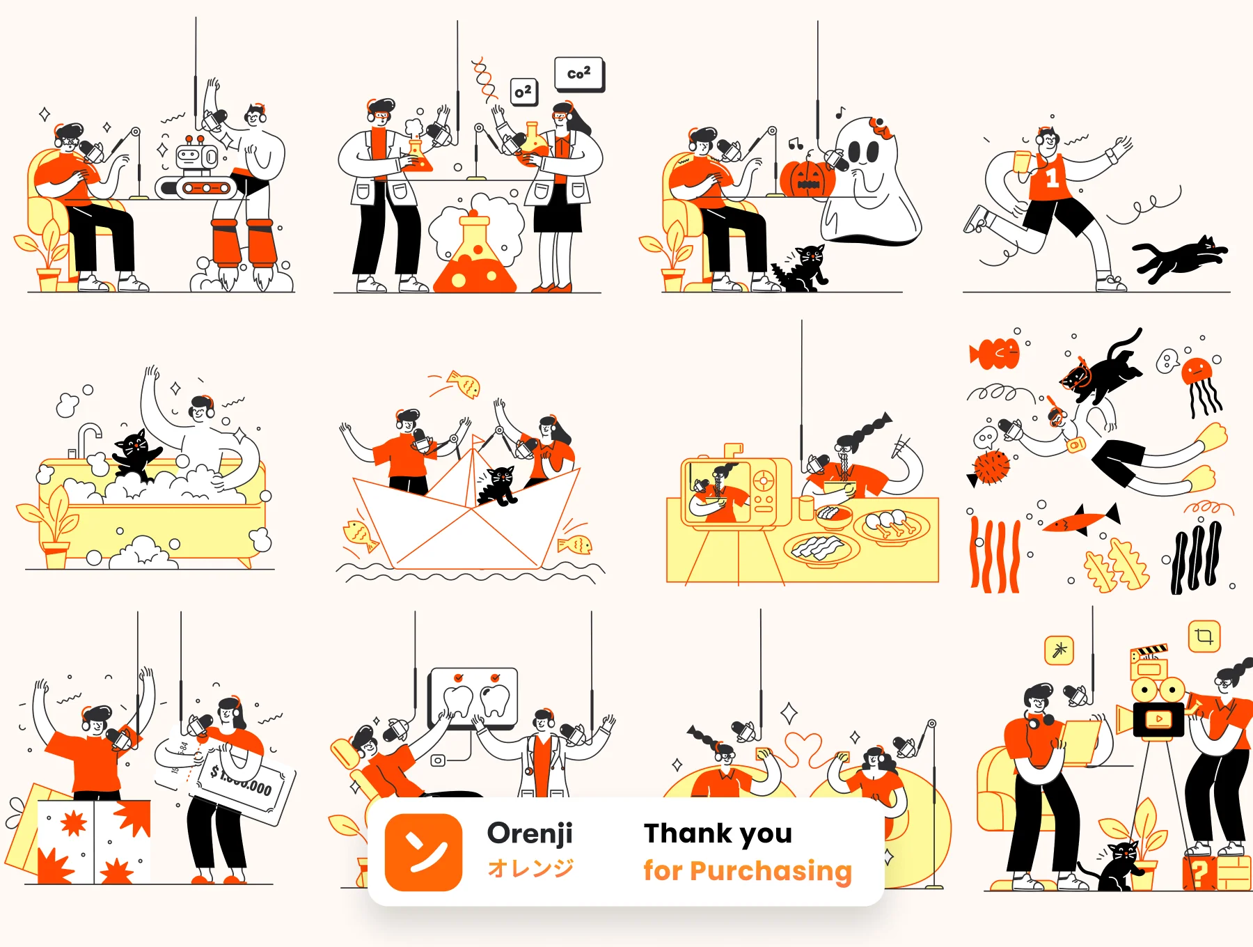 Podcast Illustration pack 8