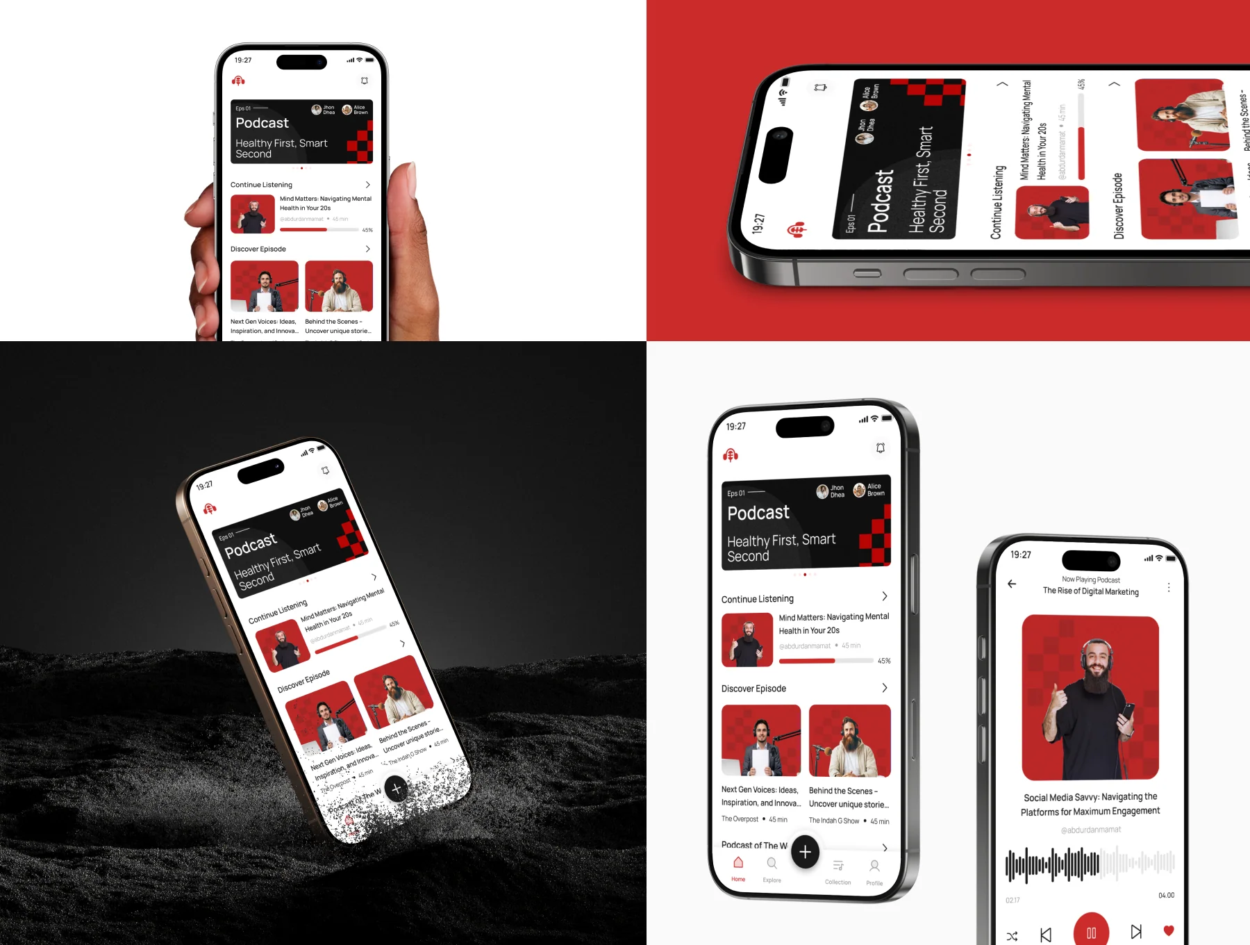 Podcast Mobile App UI Kit V.2 7