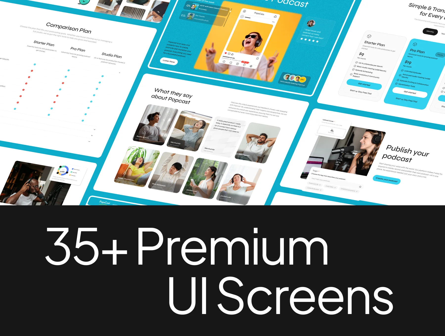 Podcast Platform Website UI Kit 6