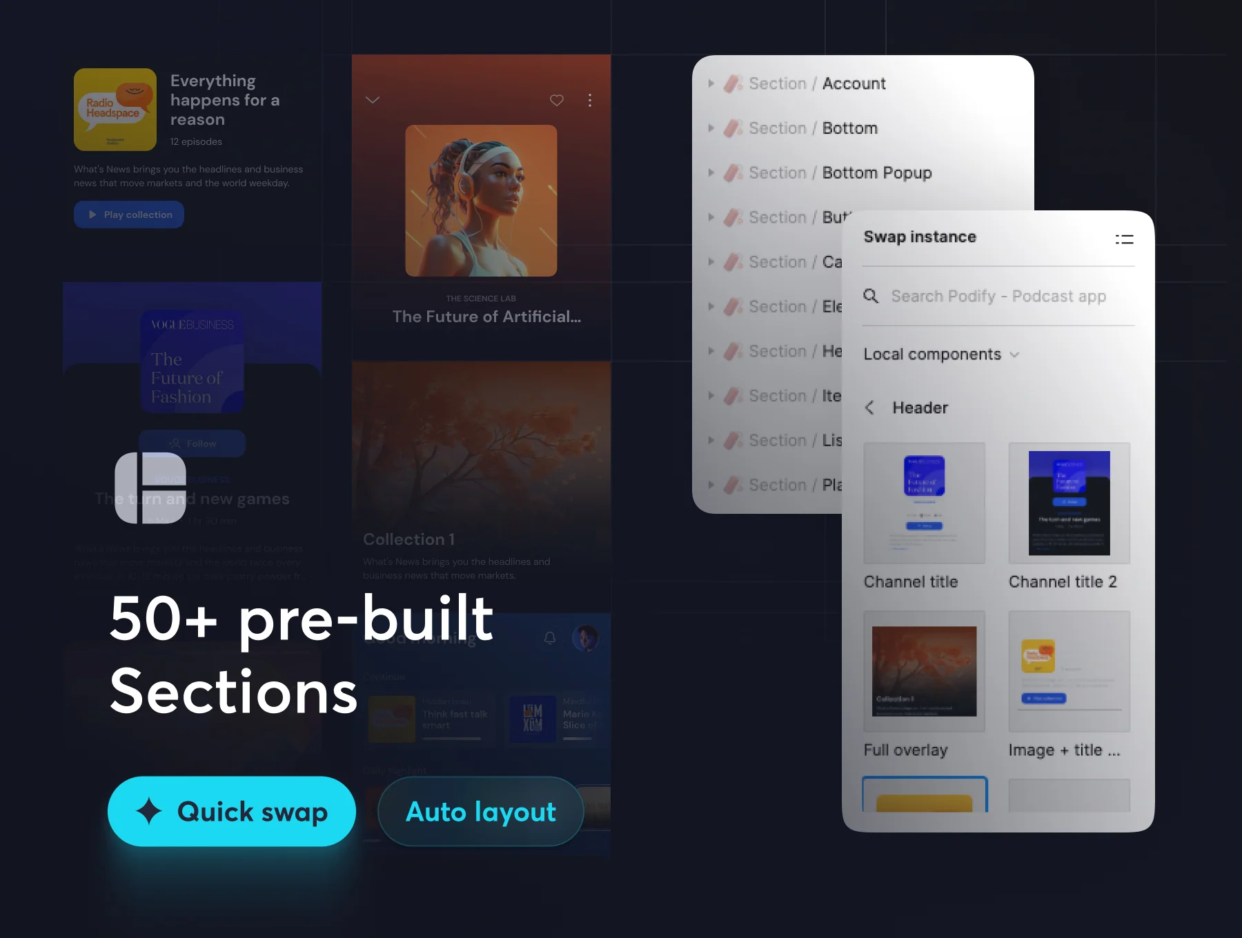 Podify - Full-flow Podcast App UI Kit 3