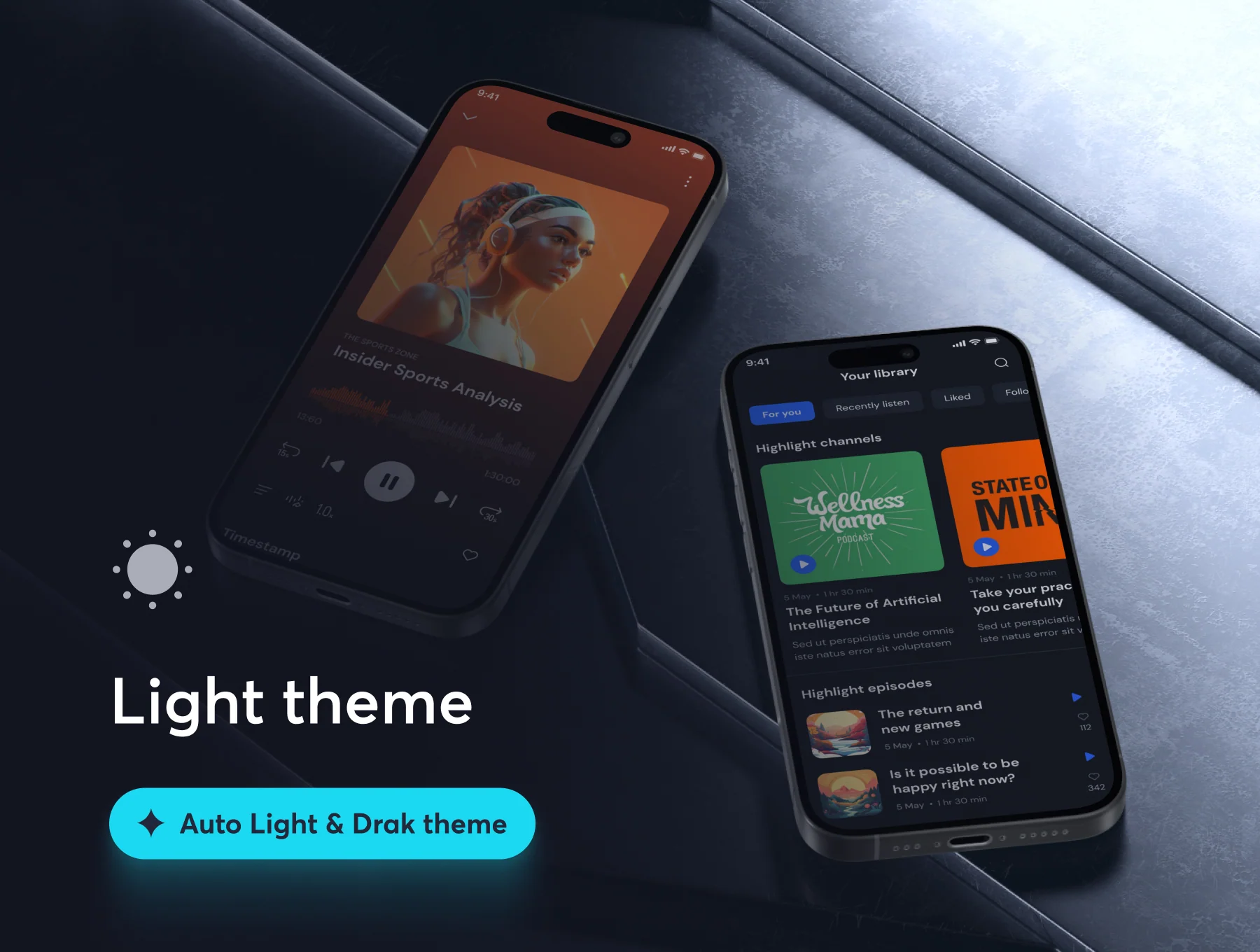 Podify - Full-flow Podcast App UI Kit 6