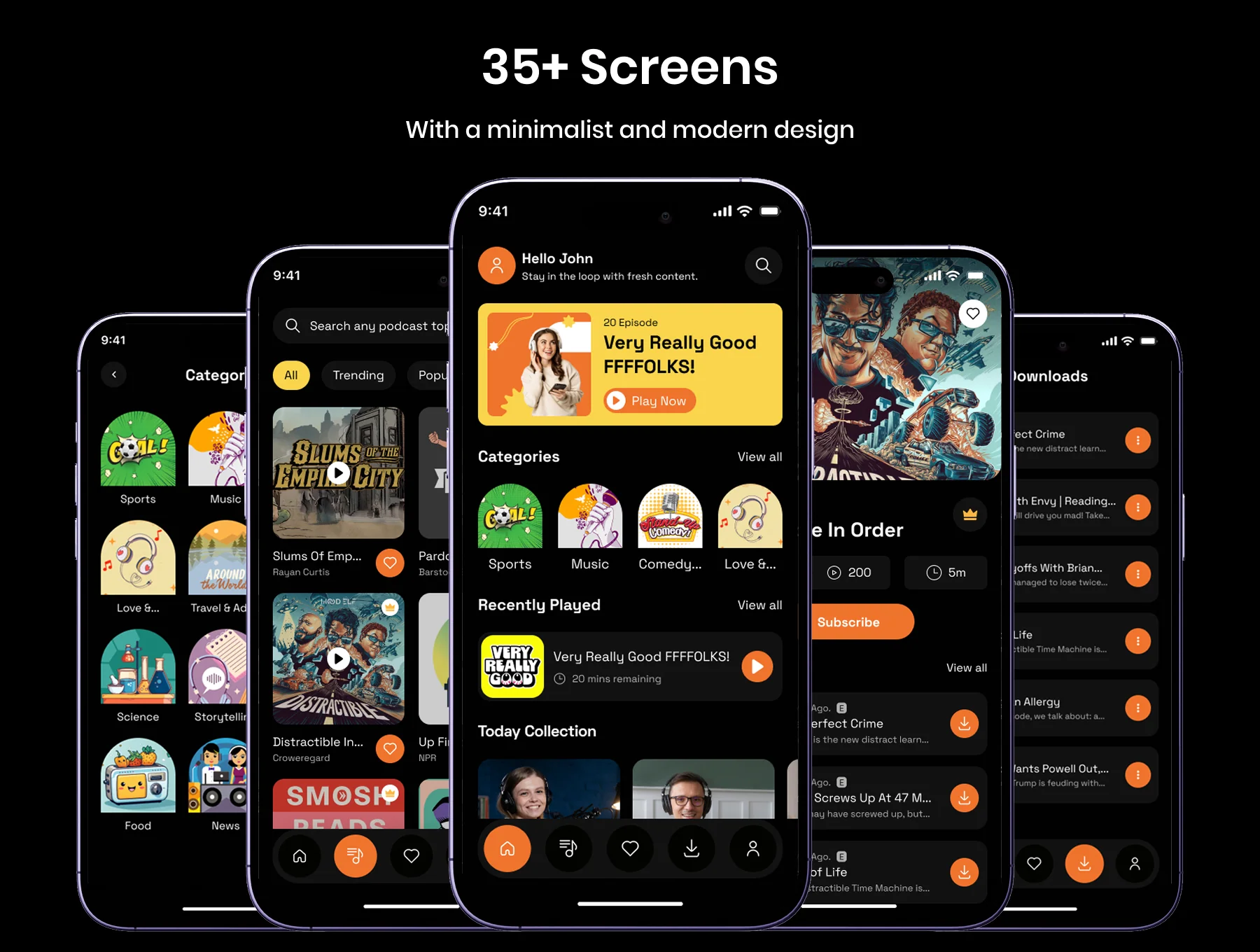 Podify - Podcast Mobile App UI Kit 3