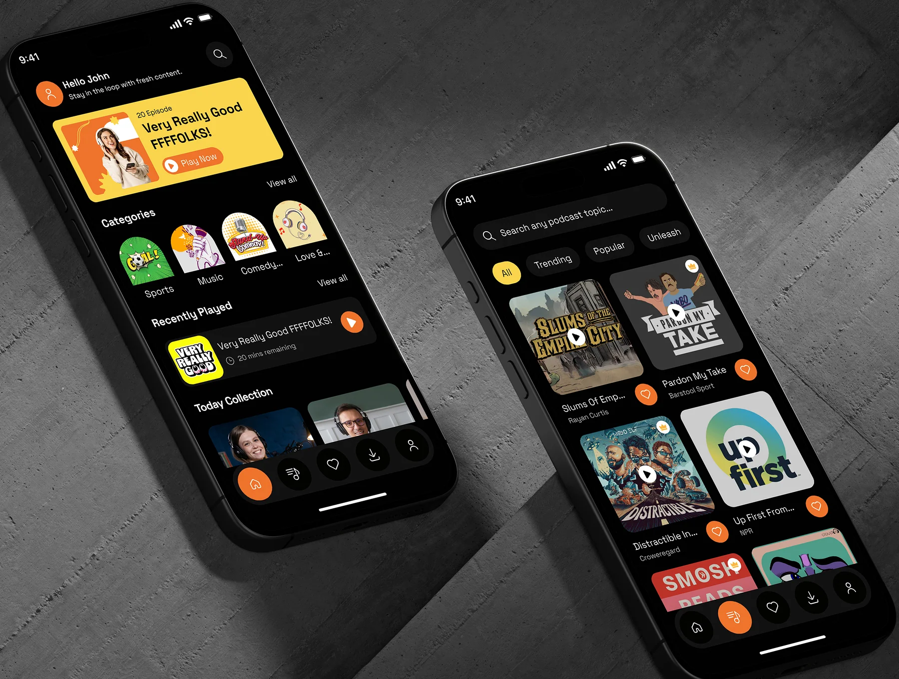 Podify - Podcast Mobile App UI Kit 8