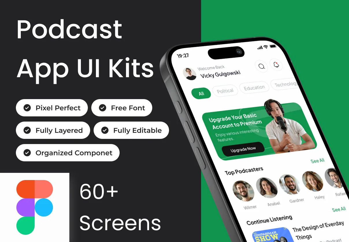 Podium - Podcast App Ui Kits