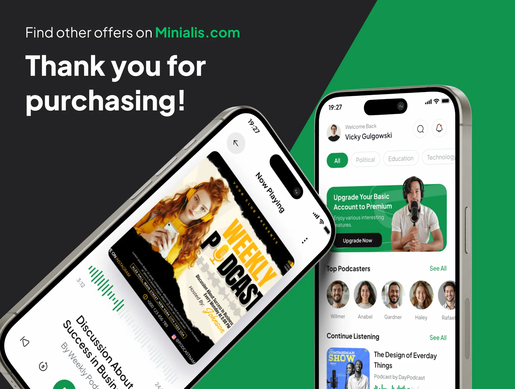 Podium - Podcast  App Ui Kits 6
