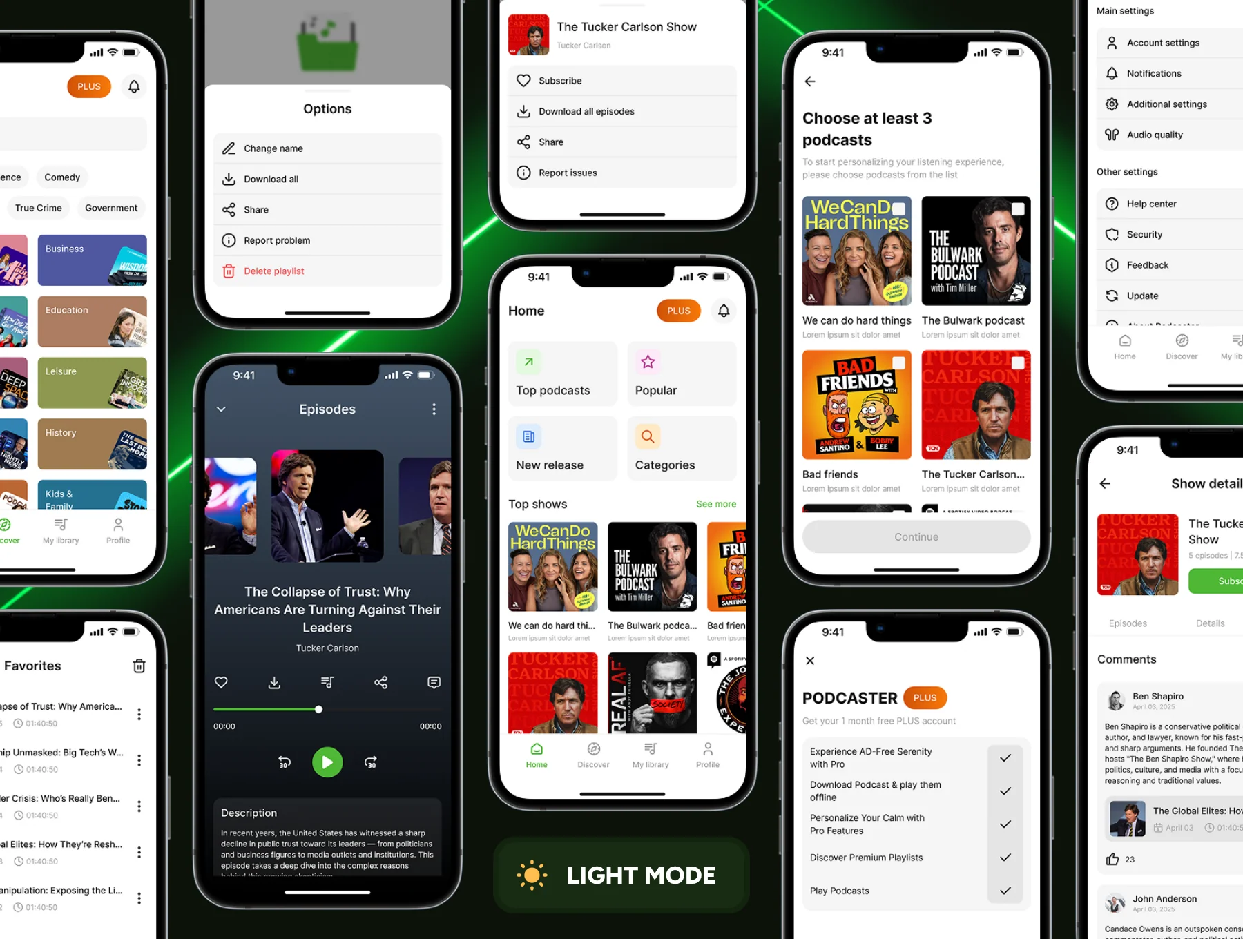 Podster - Podcast App UI Kit 7