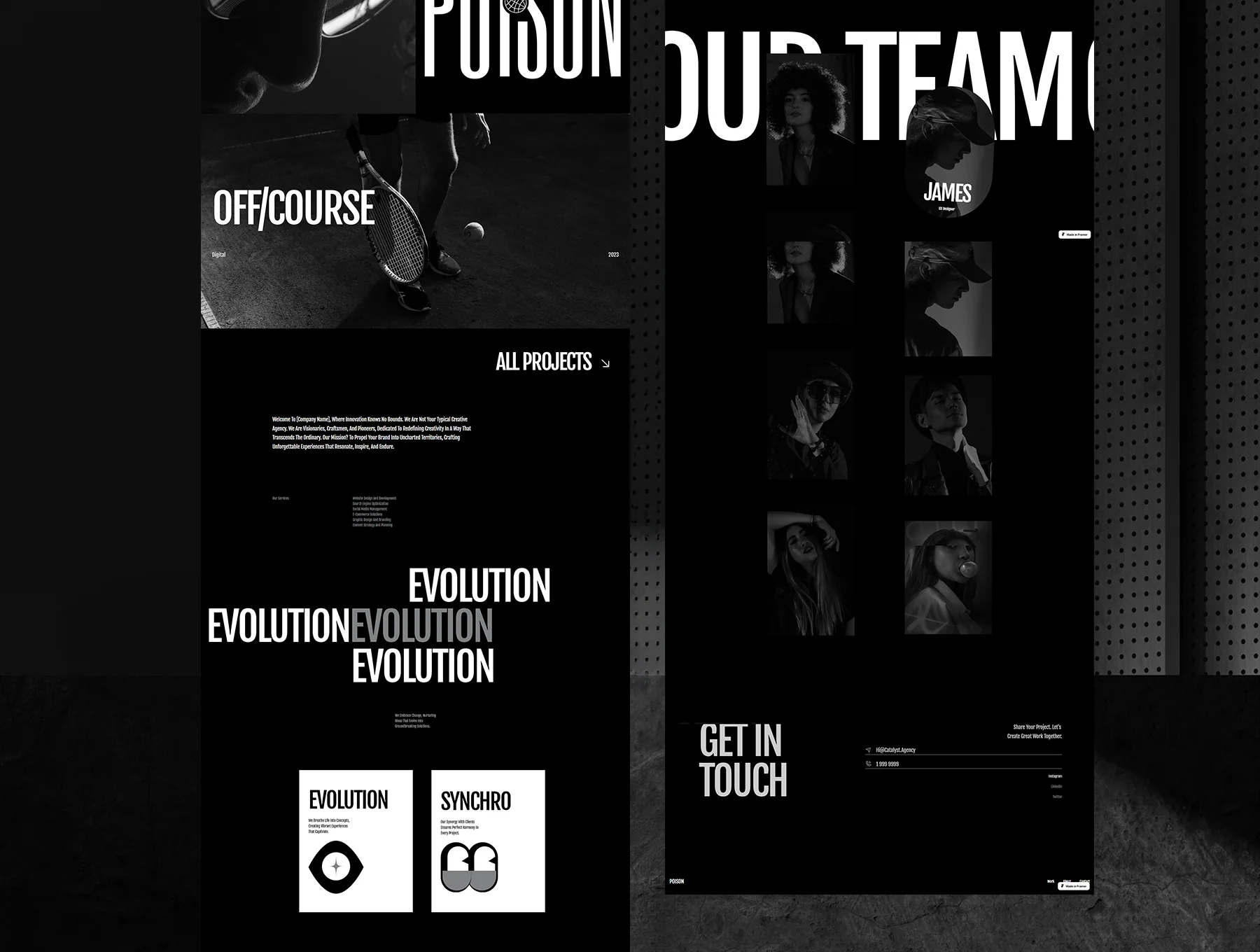 Poison — Agencie and Personal Portfolio Template 5