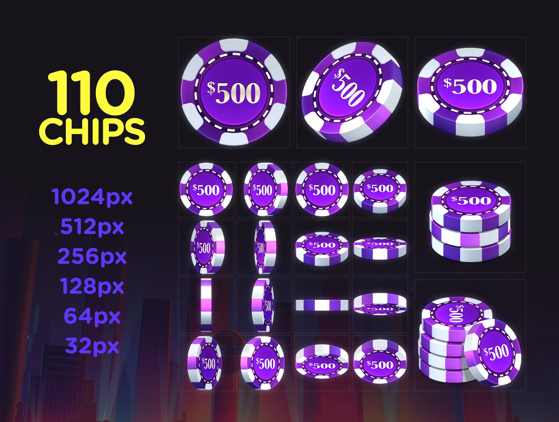 Poker Chip Pack 1 4