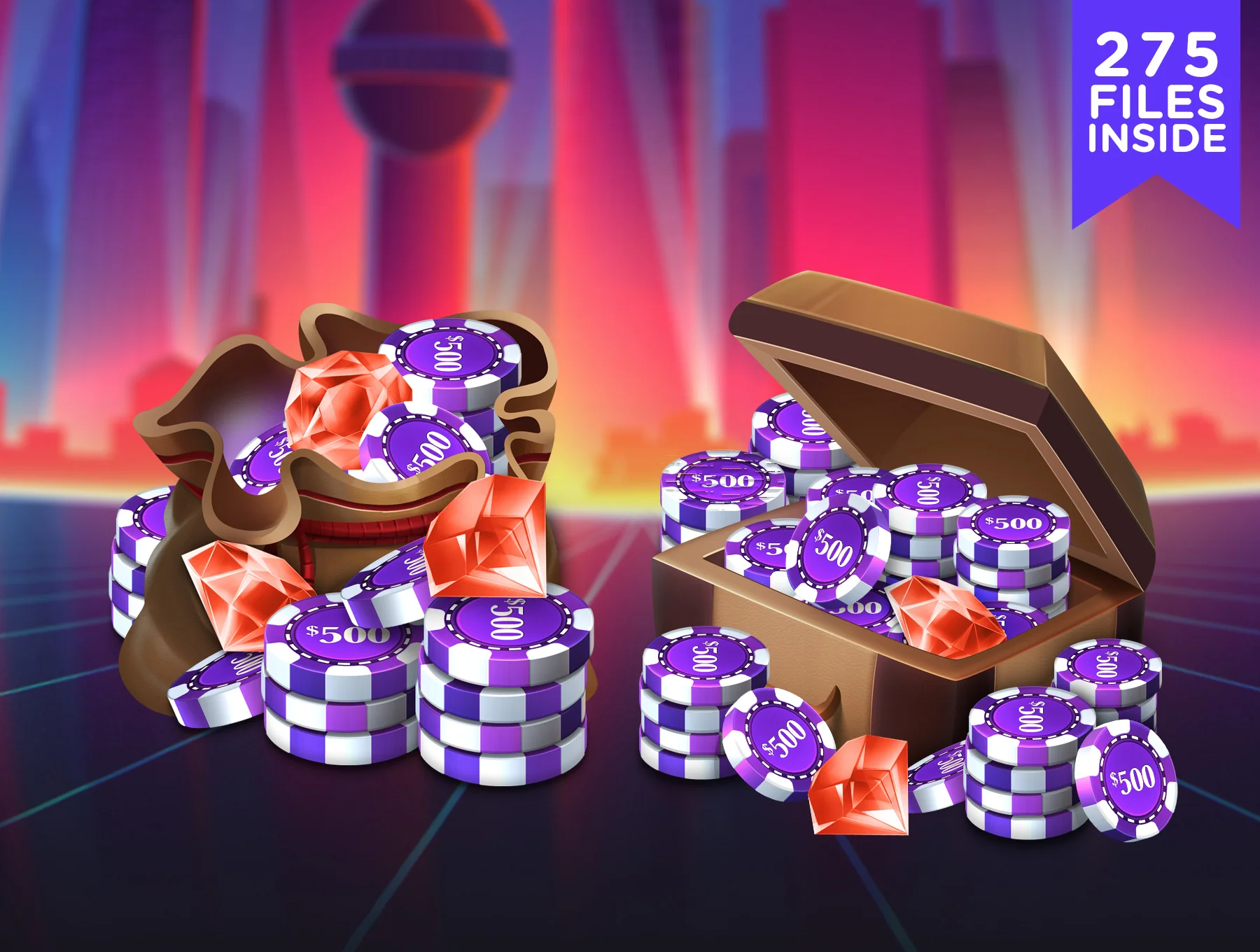 Poker Chip Pack 1 5