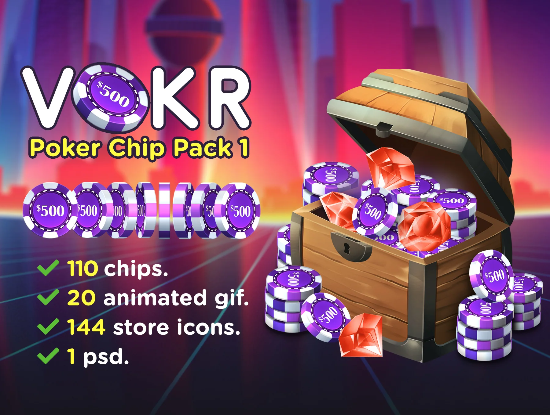 Poker Chip Pack 1 6