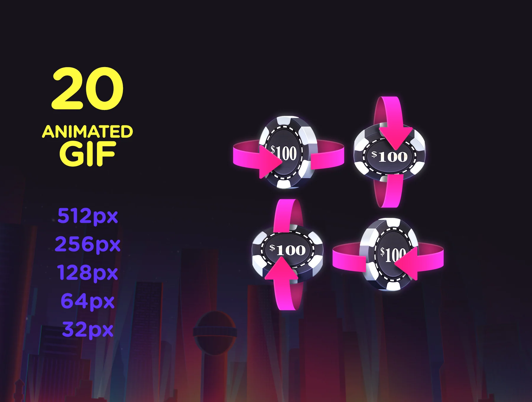 Poker Chip Pack 2 3