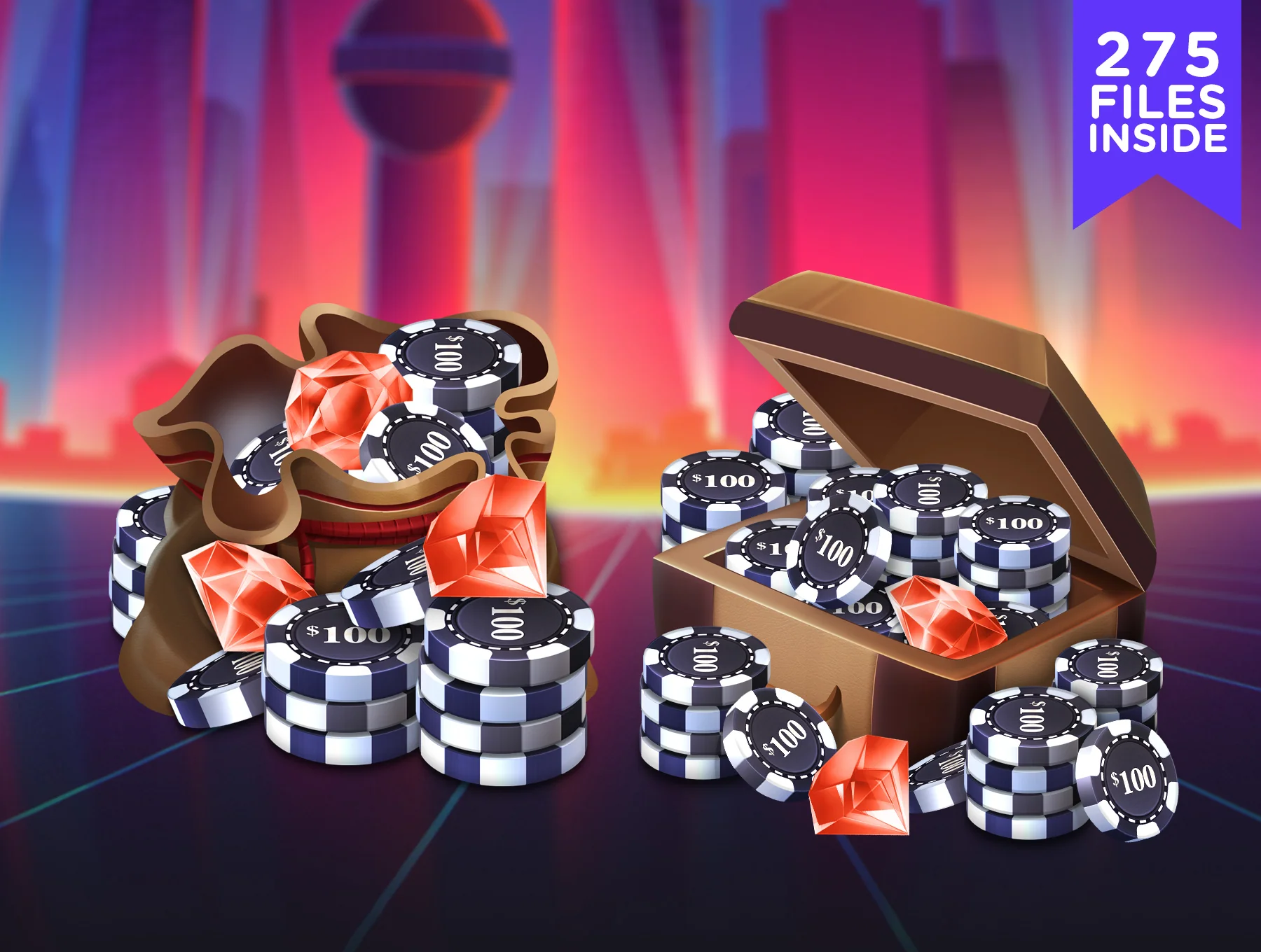 Poker Chip Pack 2 5