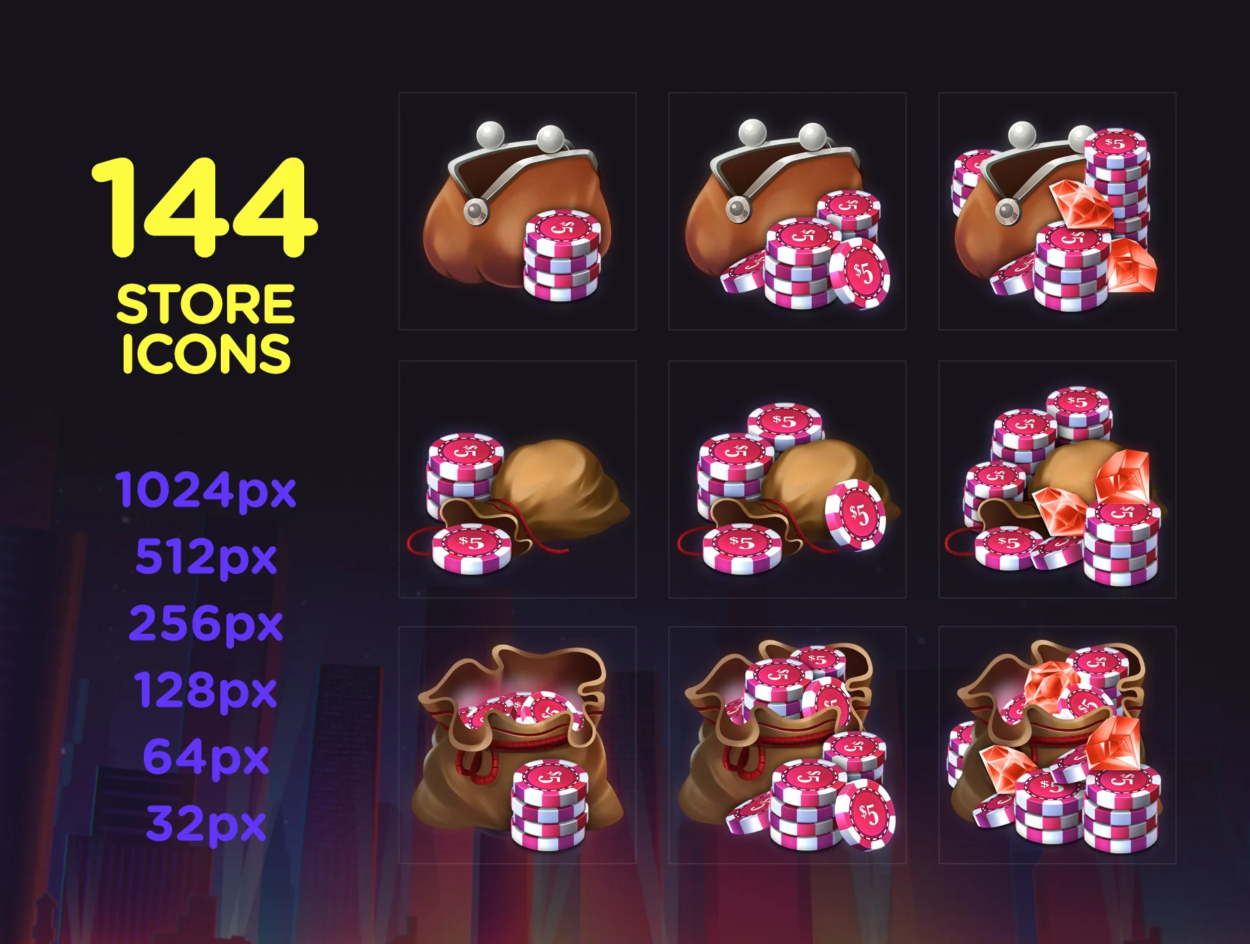 Poker Chip Pack 4 2