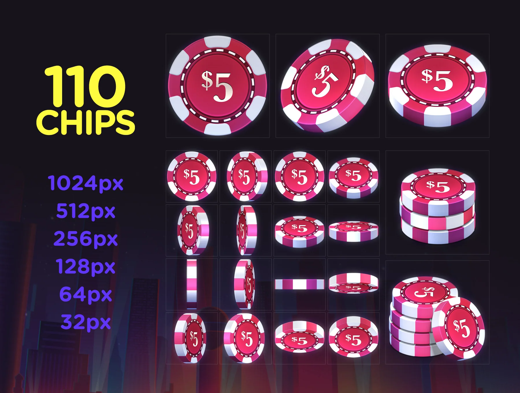 Poker Chip Pack 4 4