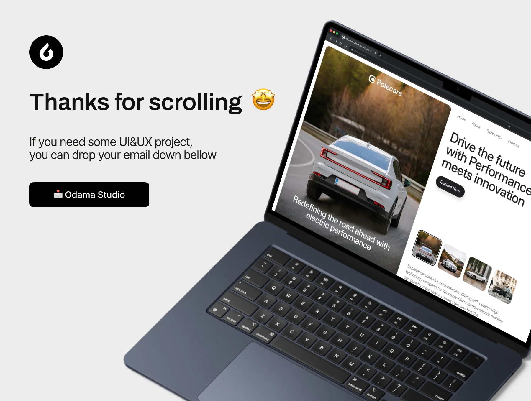 Polecars — Electric Vehicle Landing Page UI Kit 6