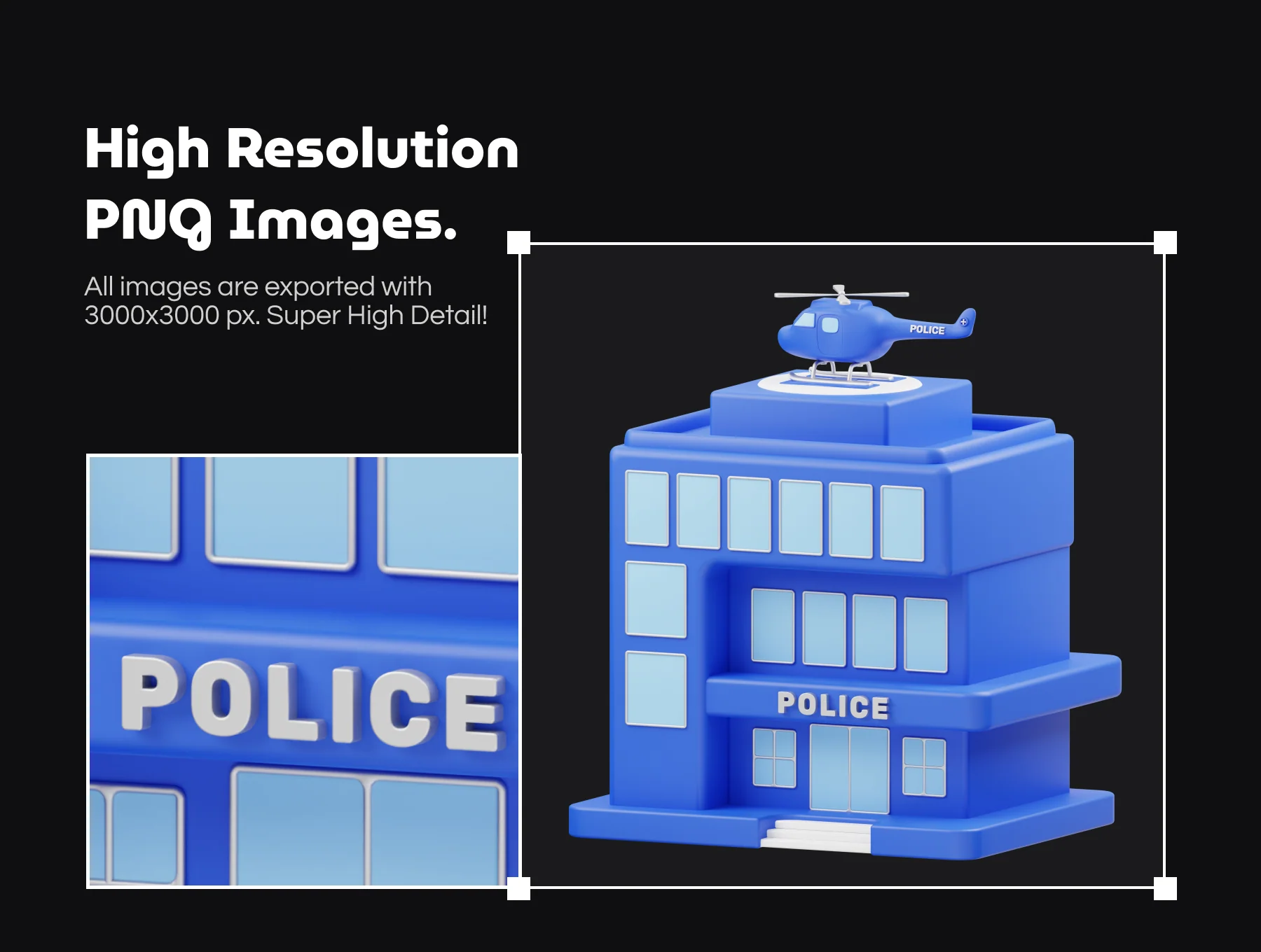 Police 3D Icon 3