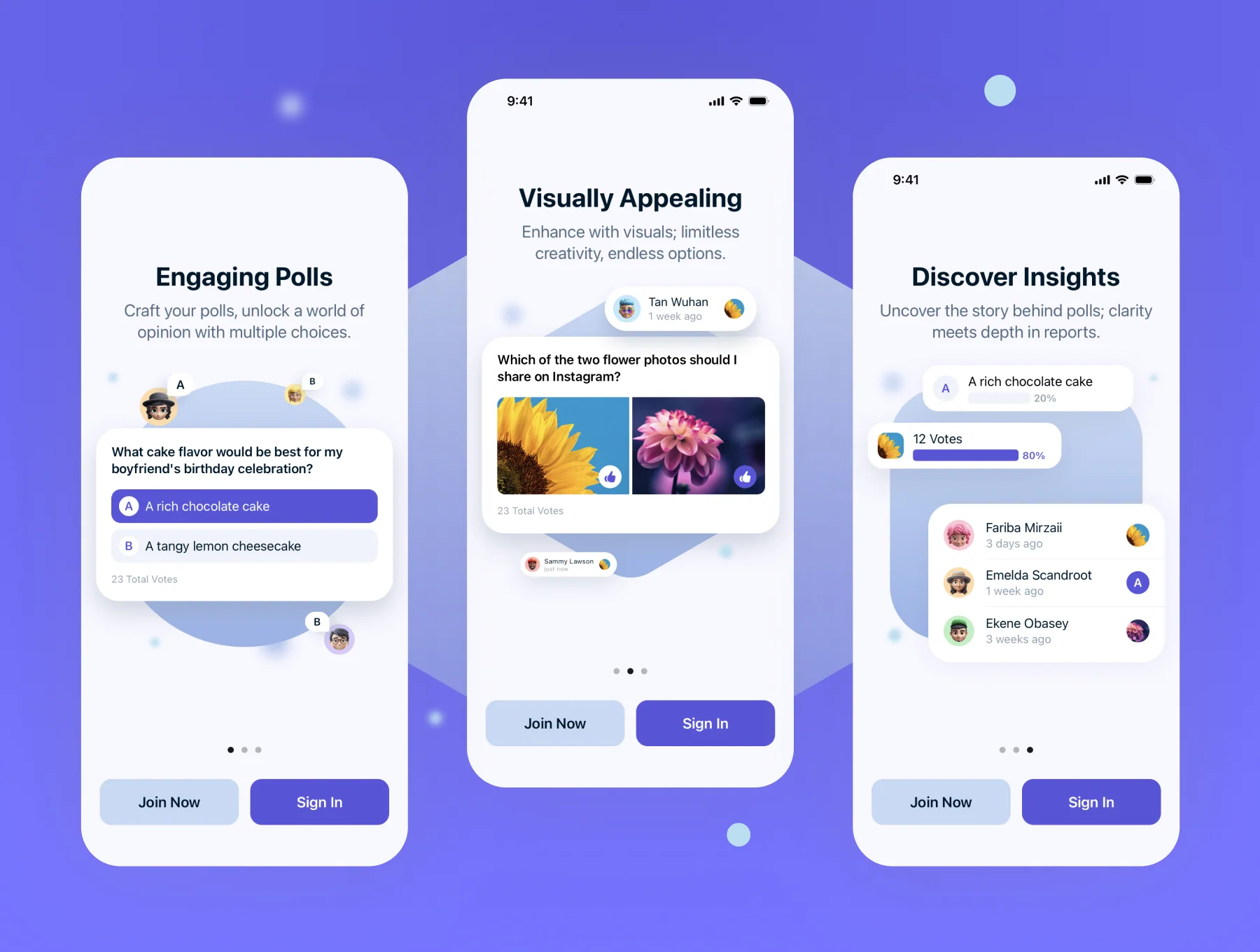 Pollexa: Social Poll App iOS UI Kit 2