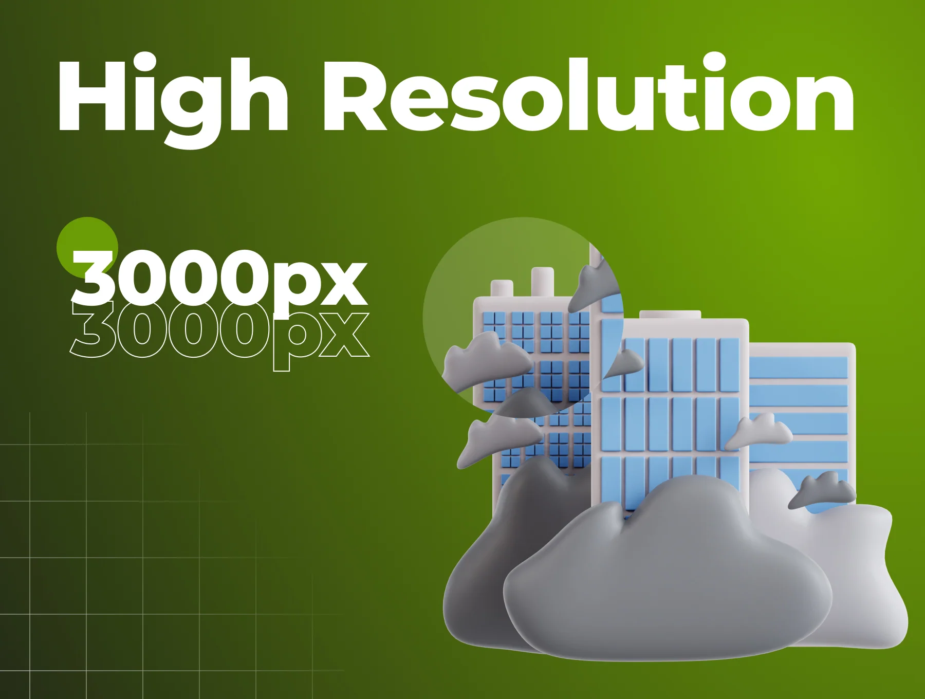 Pollution 3D Icon Set 2