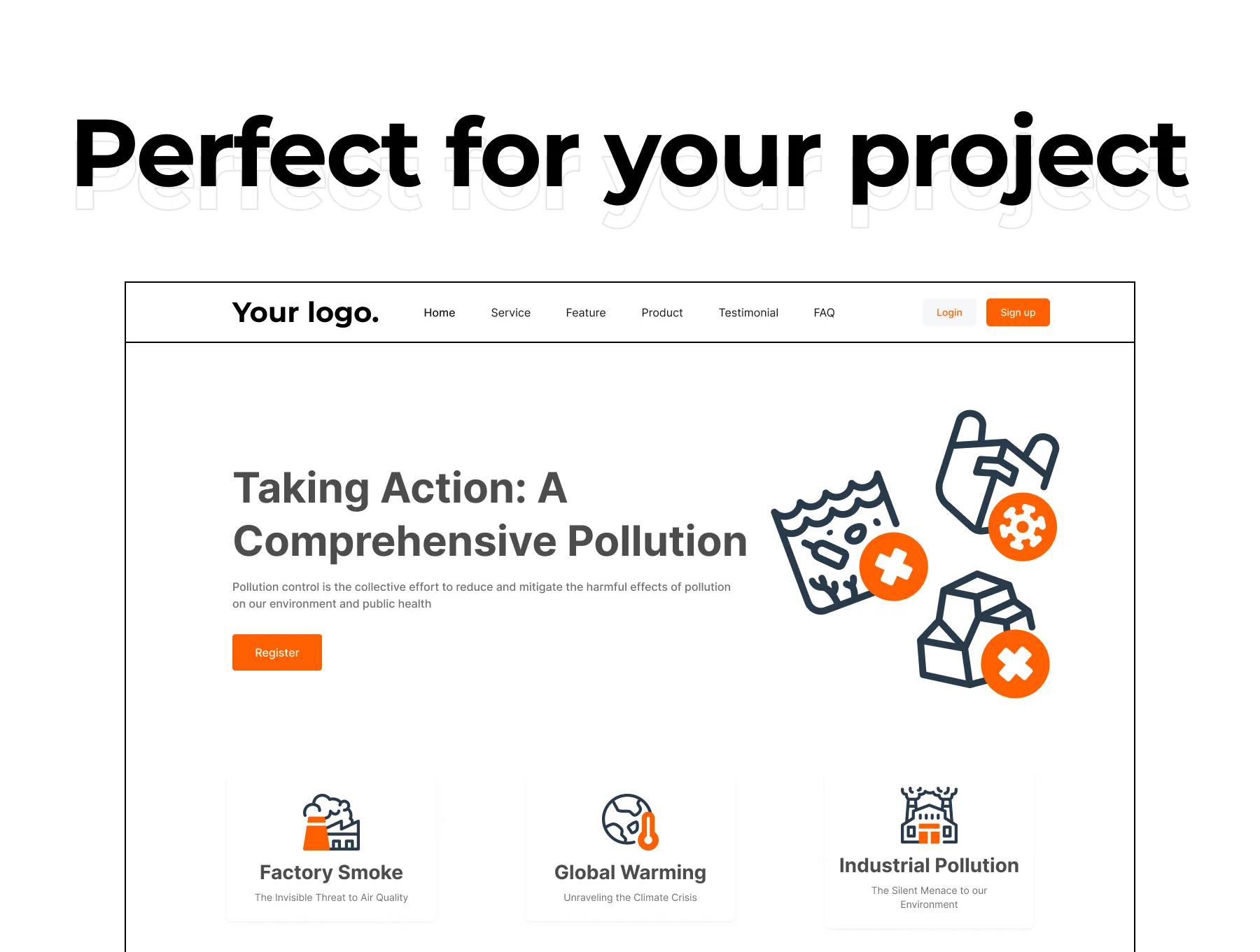 Pollution Control Icon Set 4