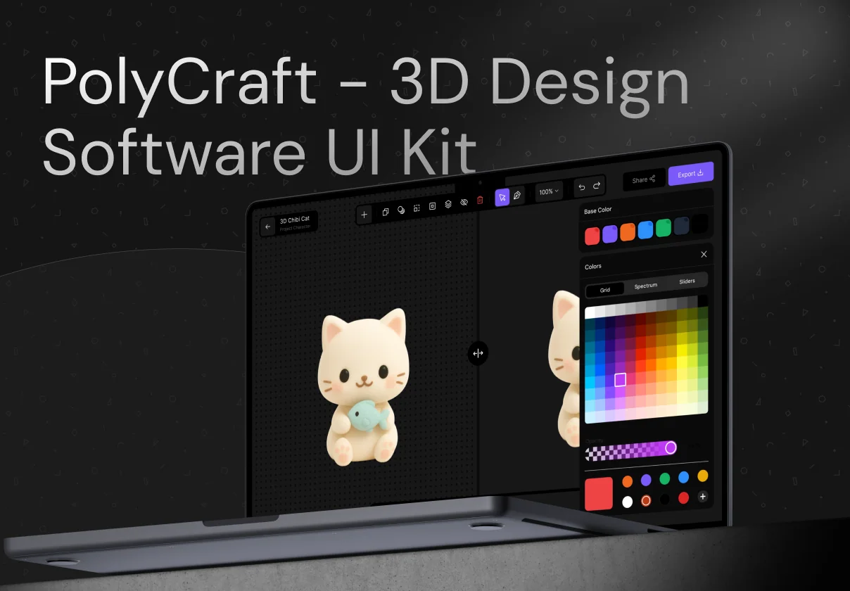 PolyCraft – 3D Web Customization UI Kit