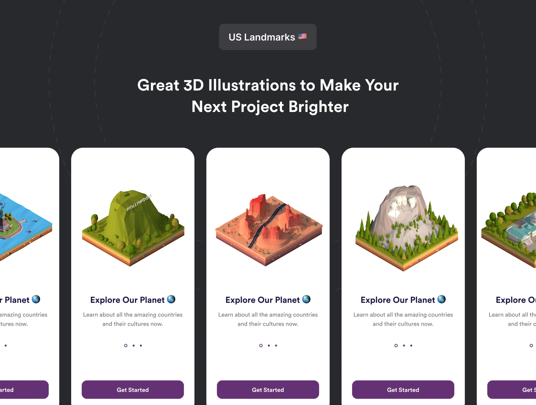 Polygonia: Low Poly US Landmarks Pack 3