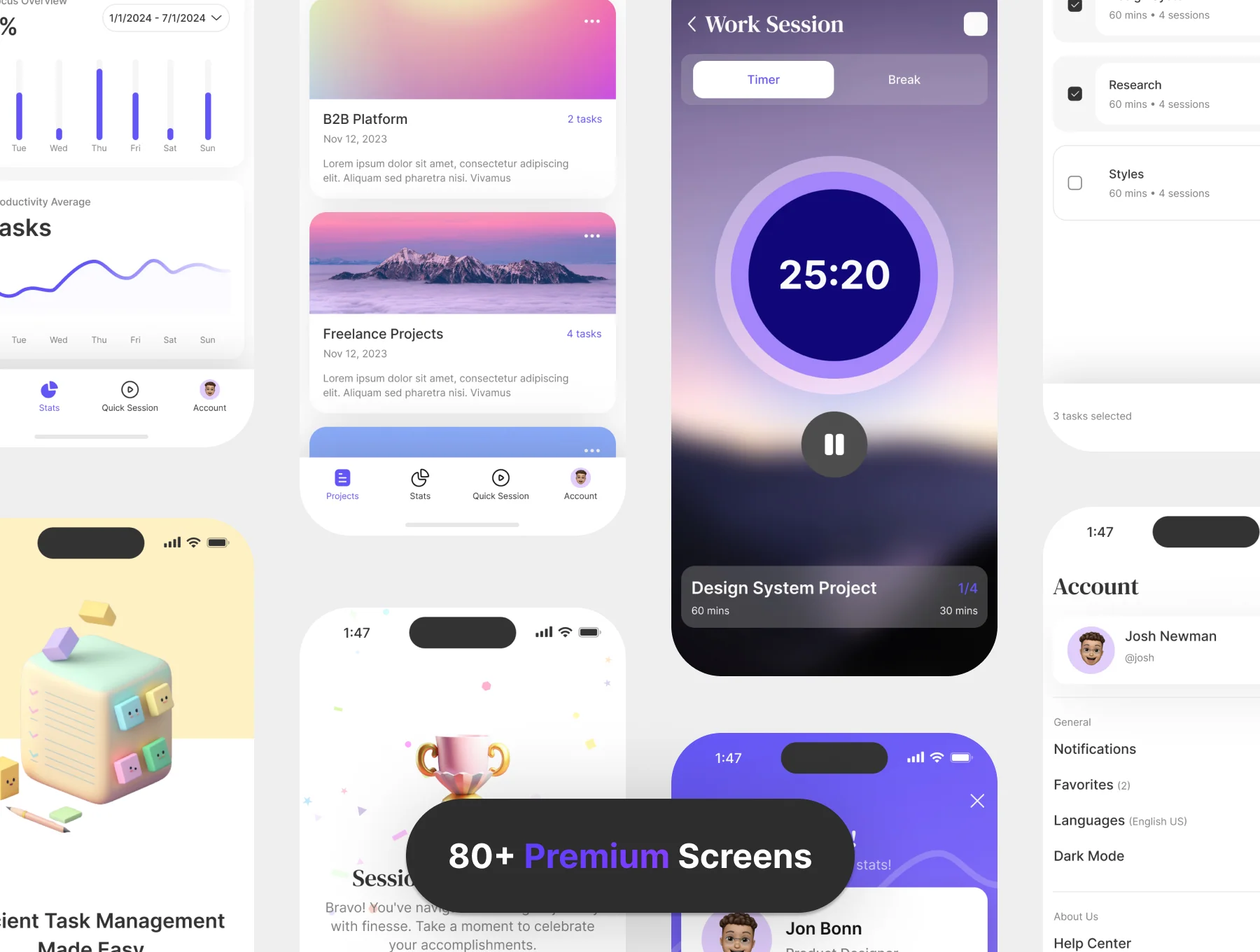 Pomo - Pomodoro App UI Kit 2