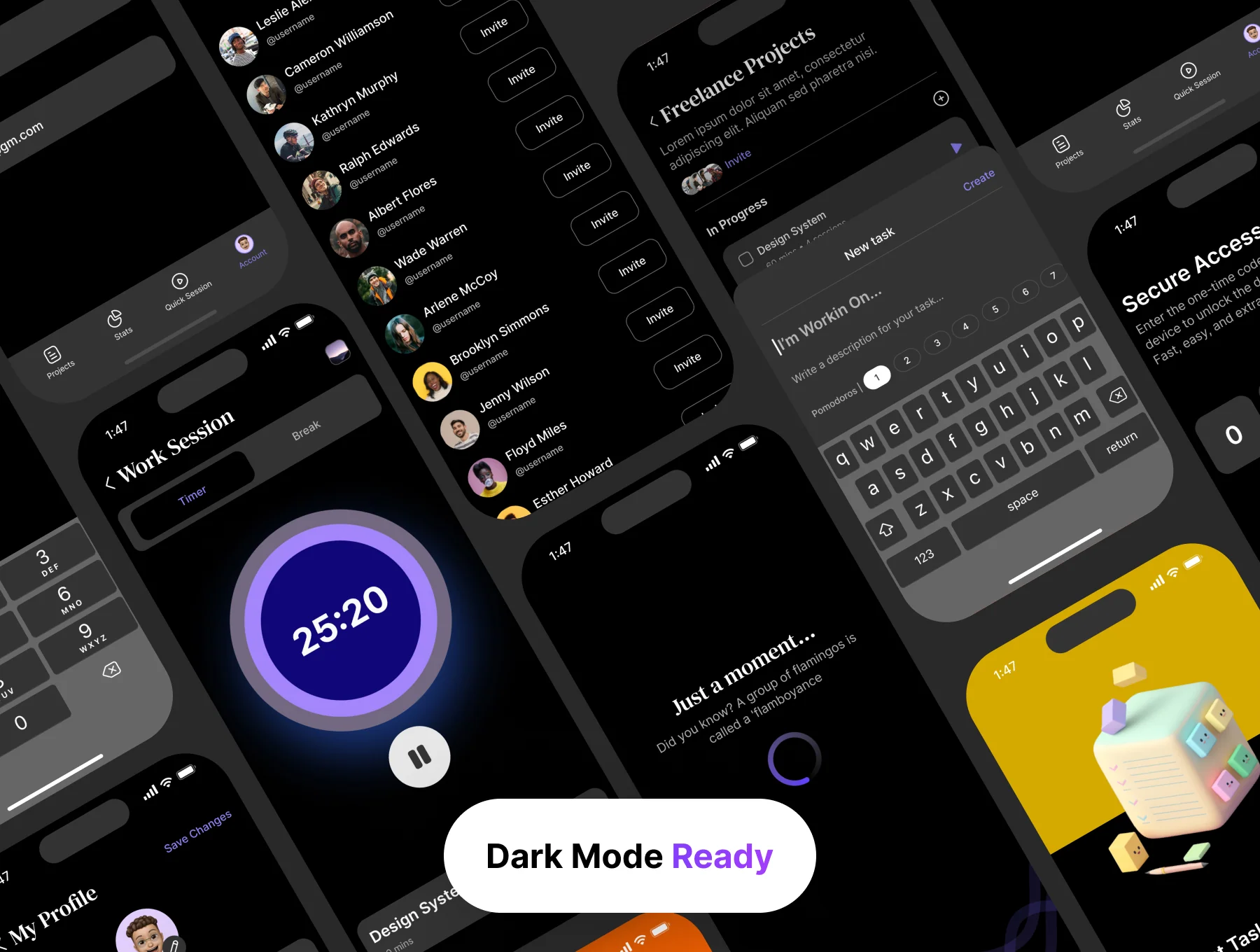 Pomo - Pomodoro App UI Kit 4