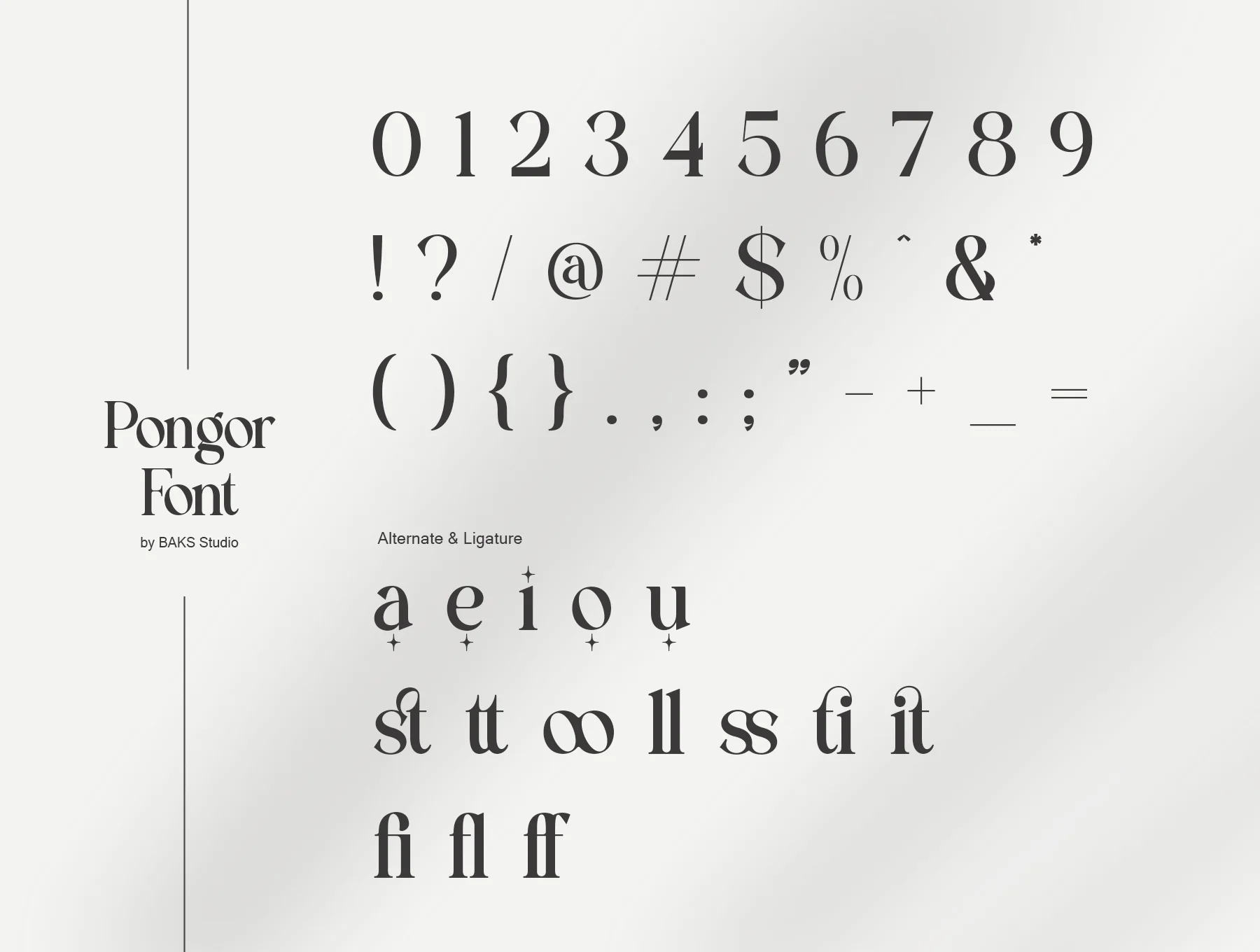 PONGOR FONT 6