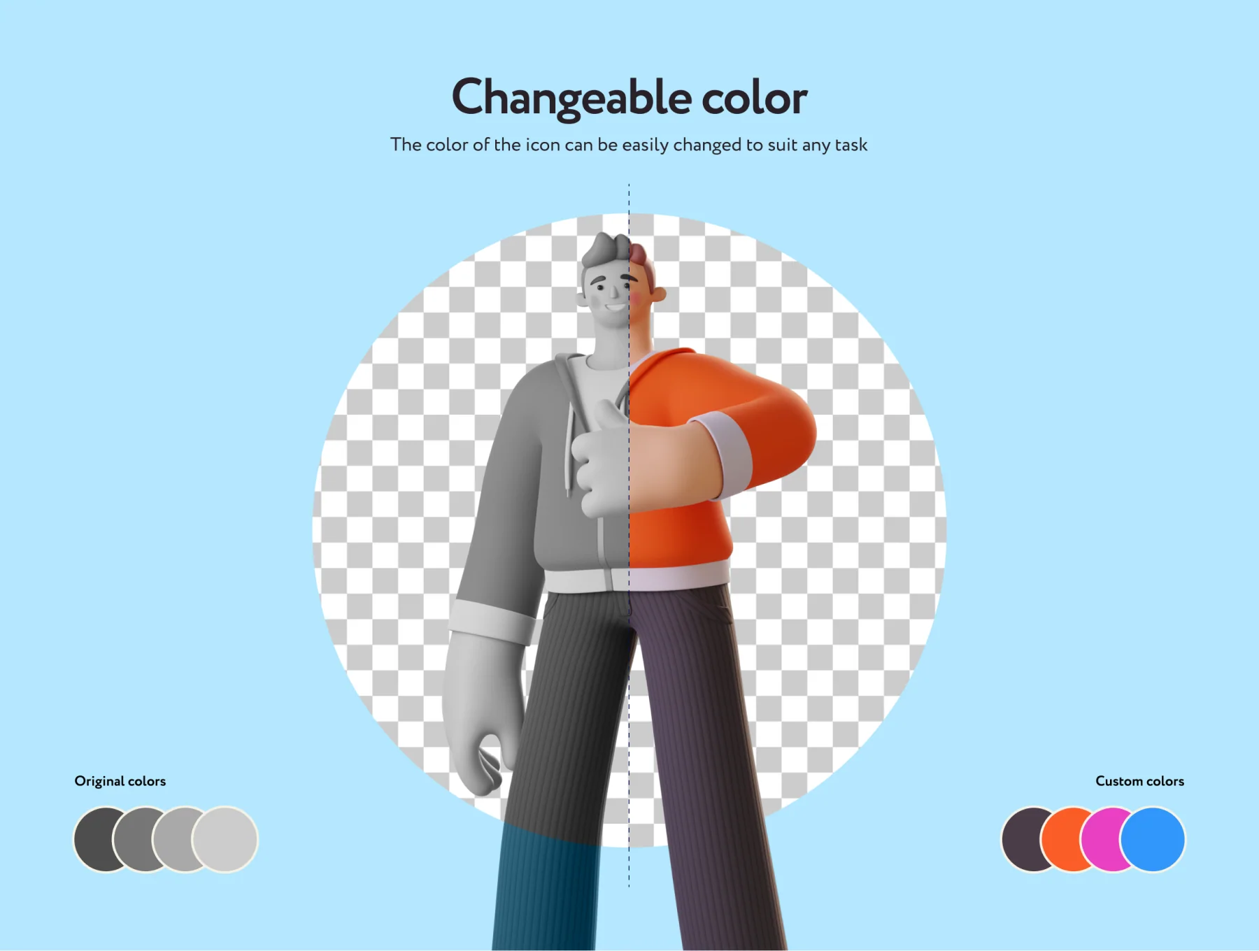 Ponty Student 3D Character Set 7