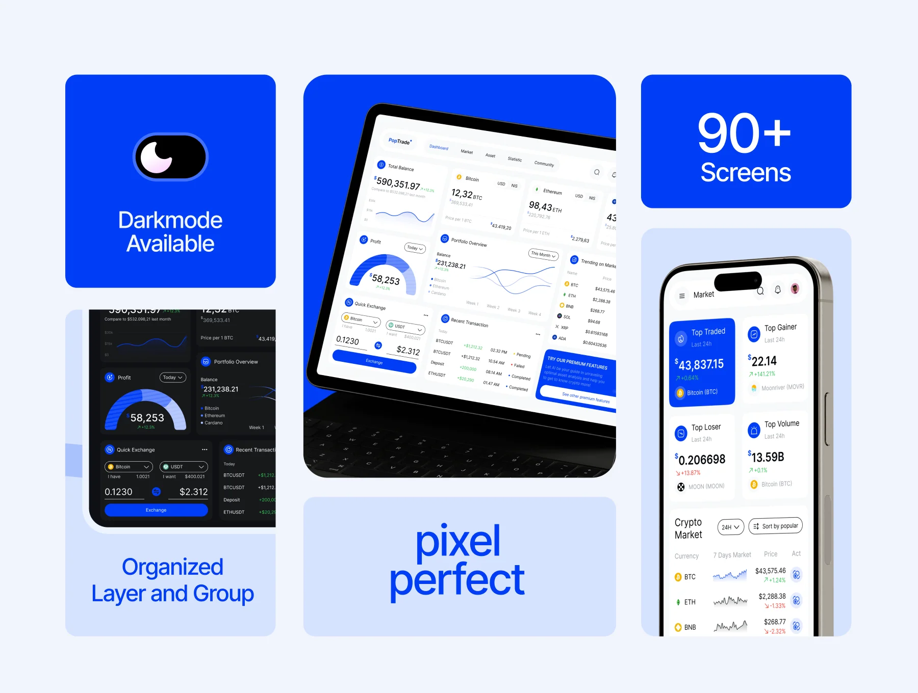 PopTrade - Trading Dashboard UI KIT 2