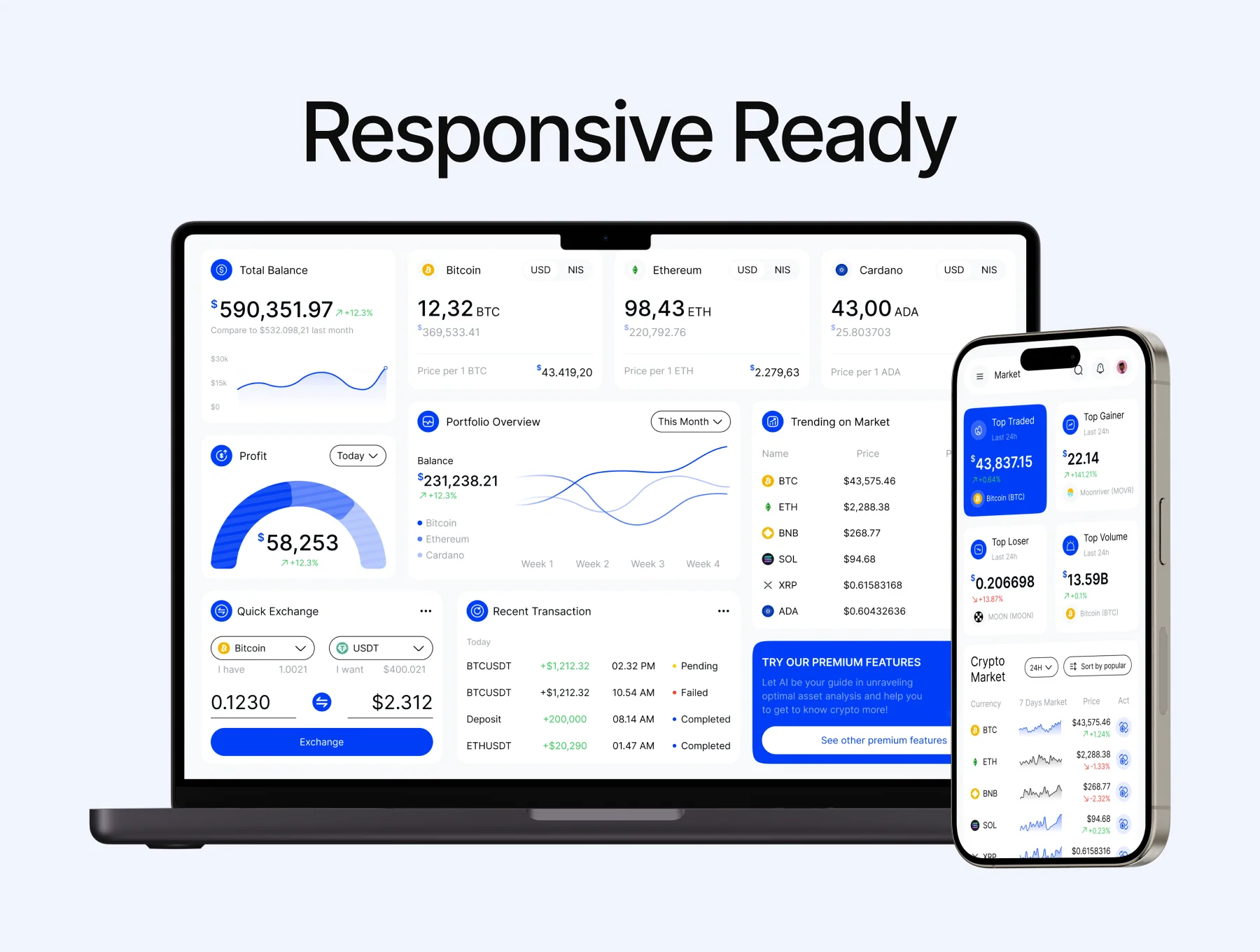 PopTrade - Trading Dashboard UI KIT 3