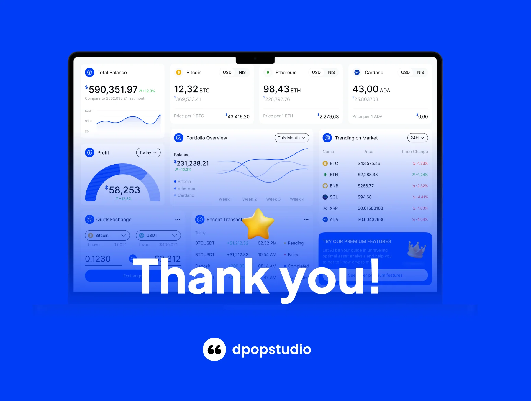 PopTrade - Trading Dashboard UI KIT 8