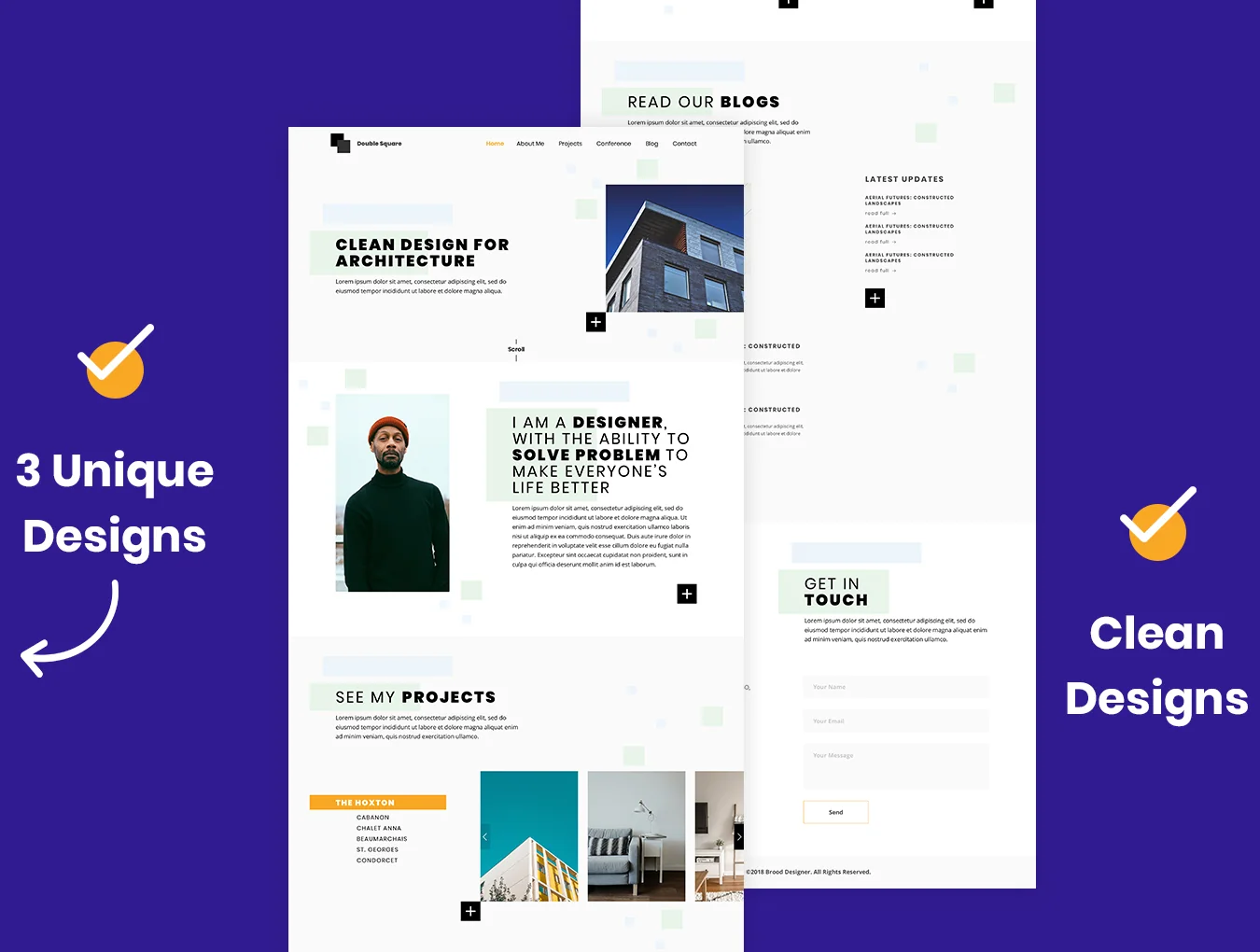 3 Portfolio Landing Pages 2