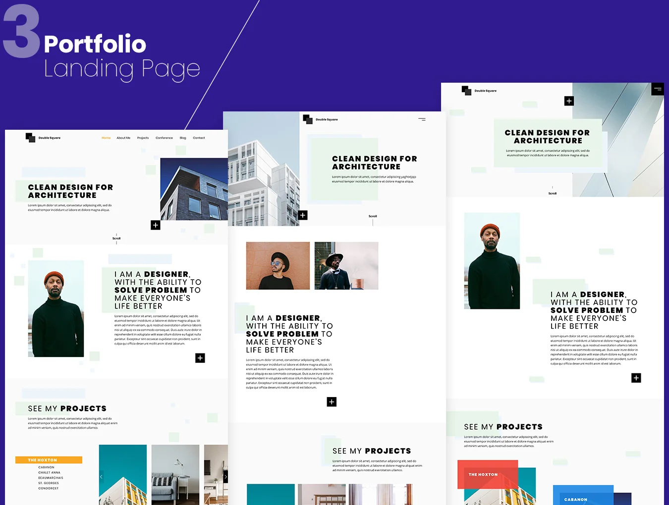3 Portfolio Landing Pages 6